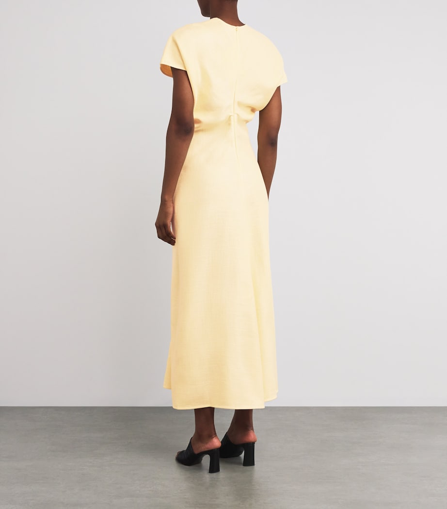 Slouch-Waist Maxi Dress 300 STRAW Image 3