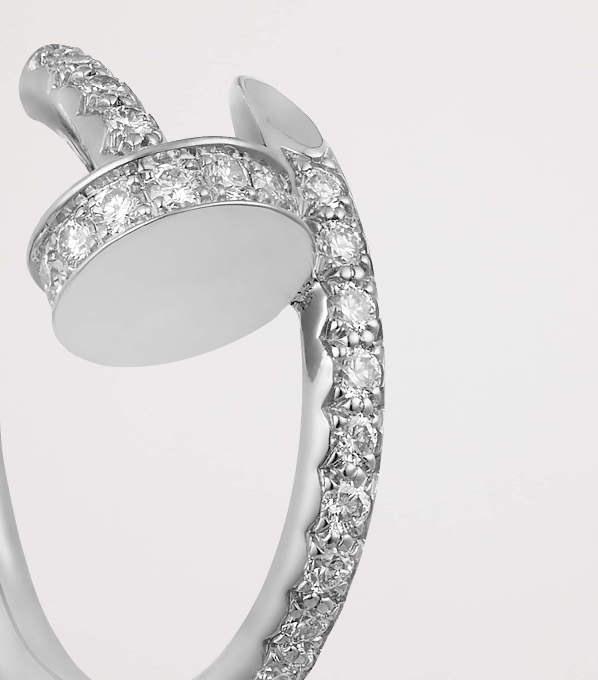 Cartier White Gold and Diamond Juste un Clou Earrings White Gold Image 6