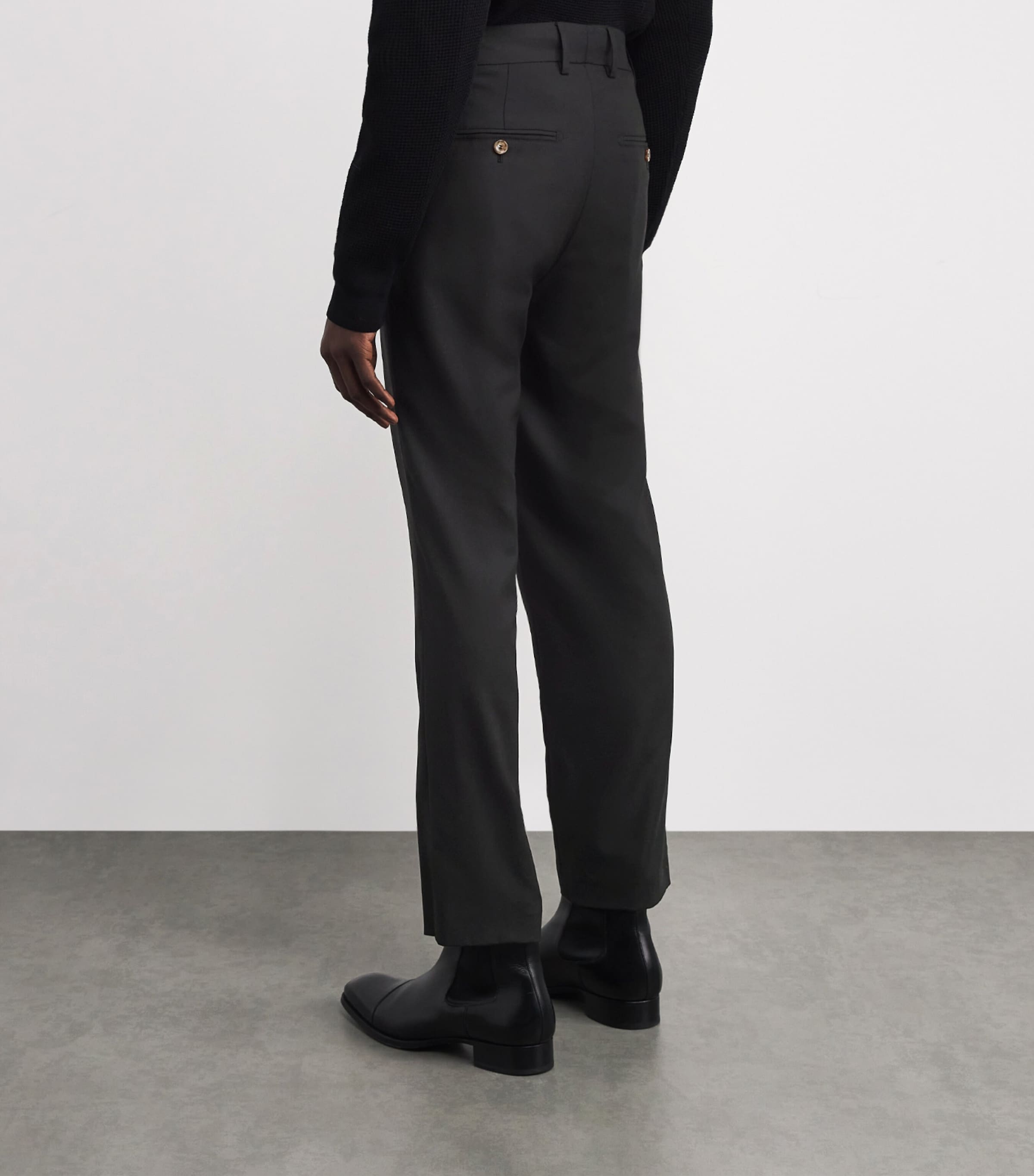 Cashmere Trousers 0091 NERO Image 4