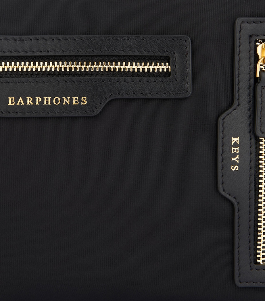 Triple Zip Cross-Body Bag BLACK Image 4