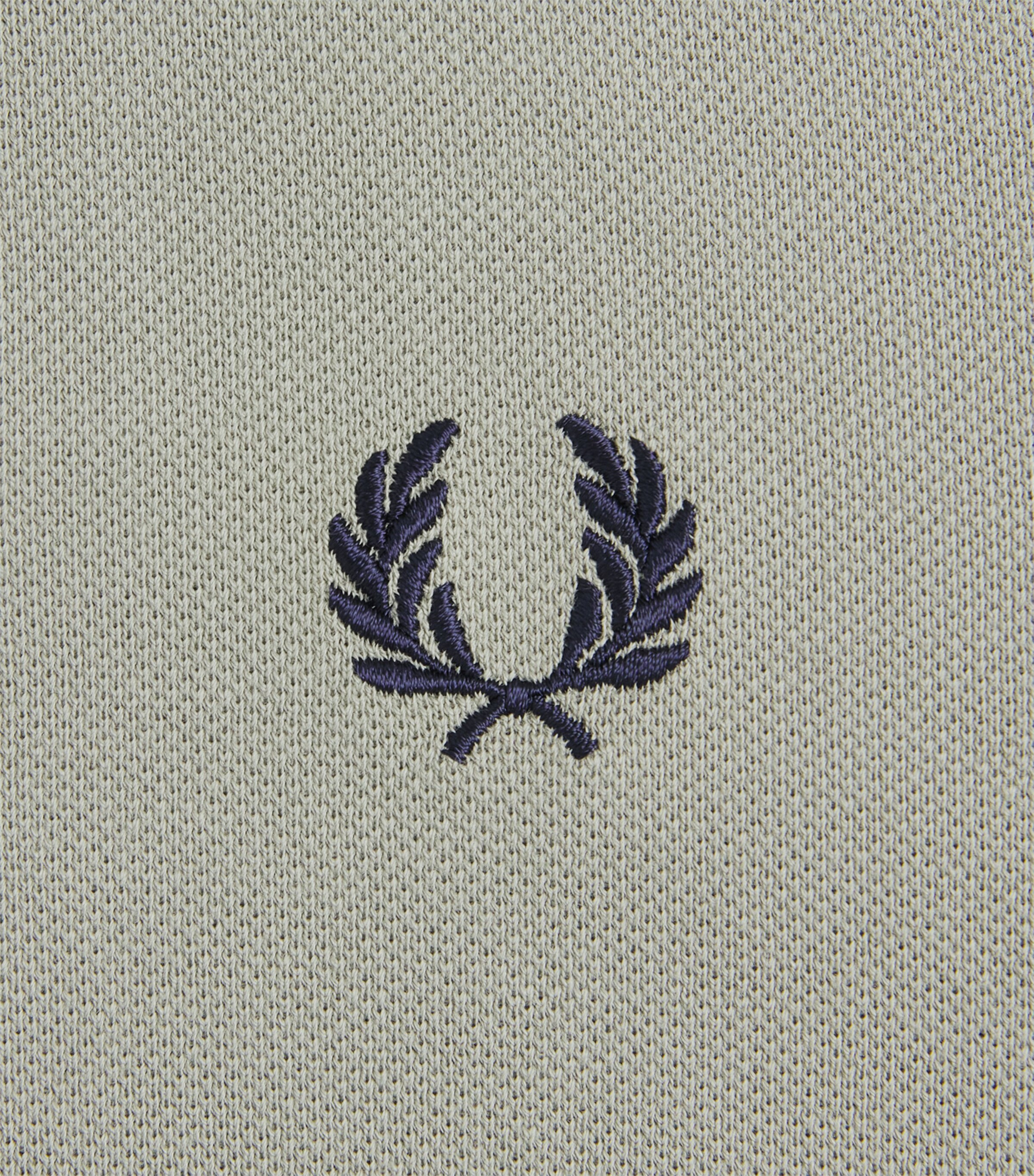 Fred Perry Mens Cotton Twin Tipped Polo Shirt Seagrass/drkairf Image 6