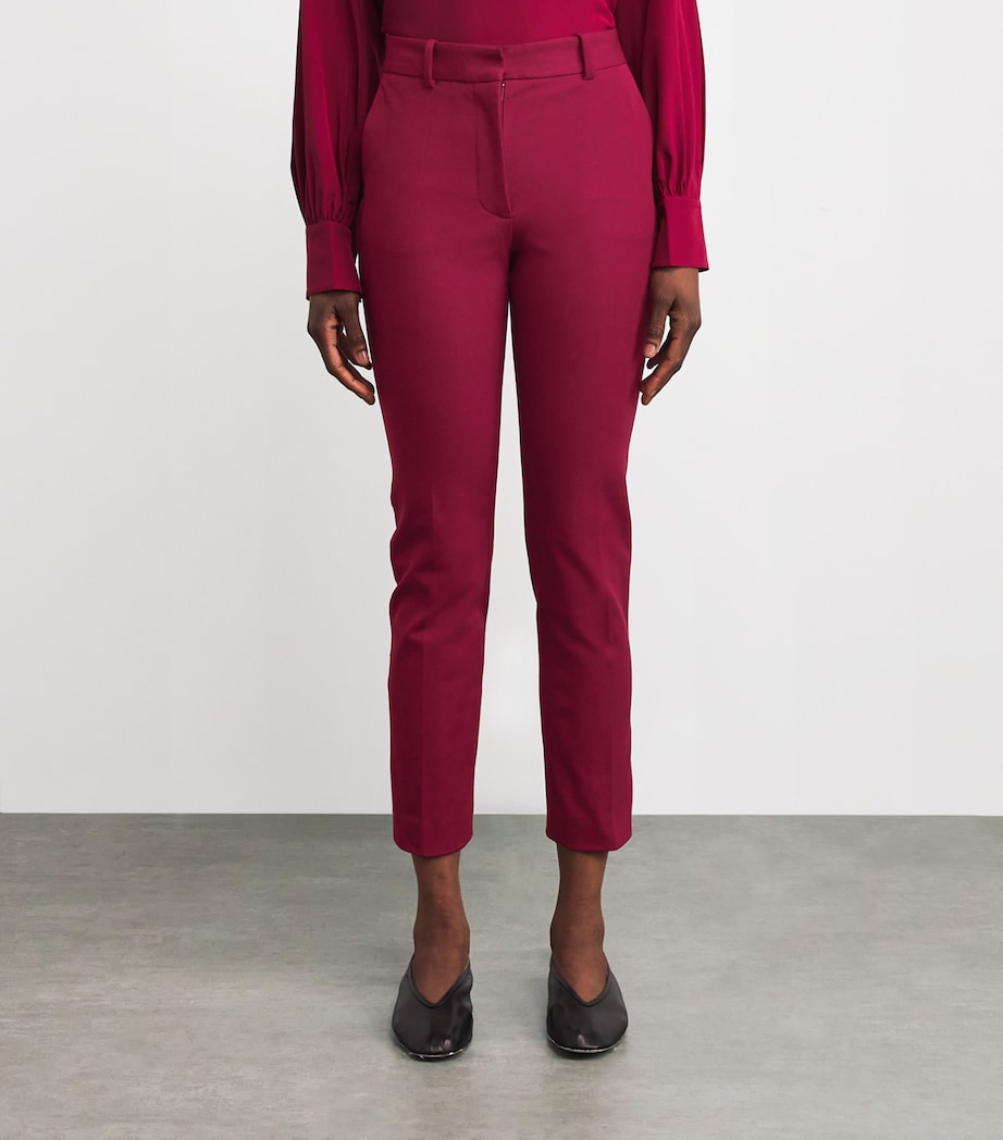 Gabardine Stretch Coleman Trousers RUBY Image 3