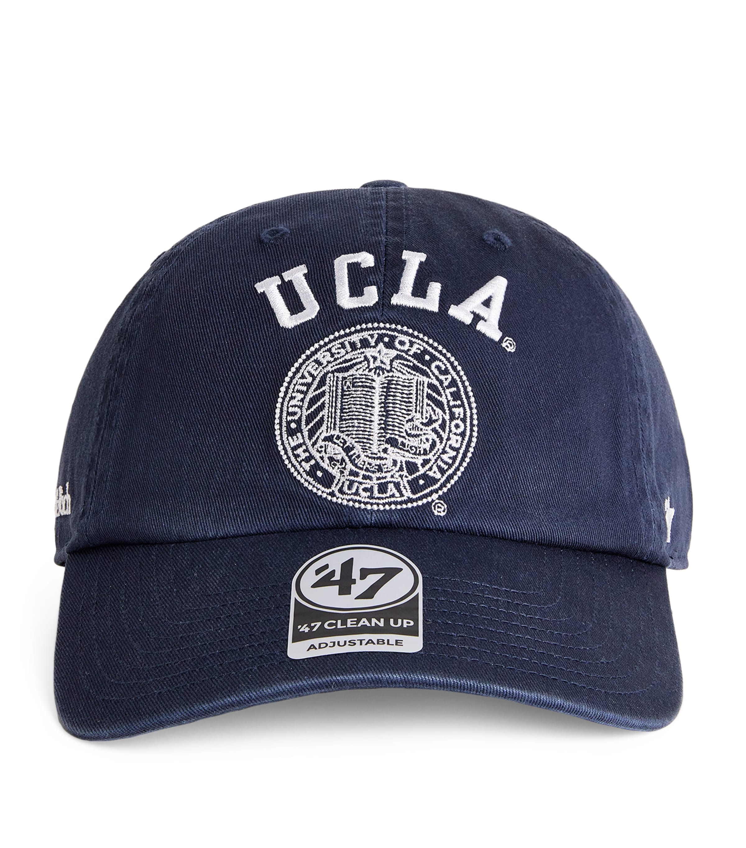 Sporty And Rich Cotton Ucla Crest Baseball Cap In Navy