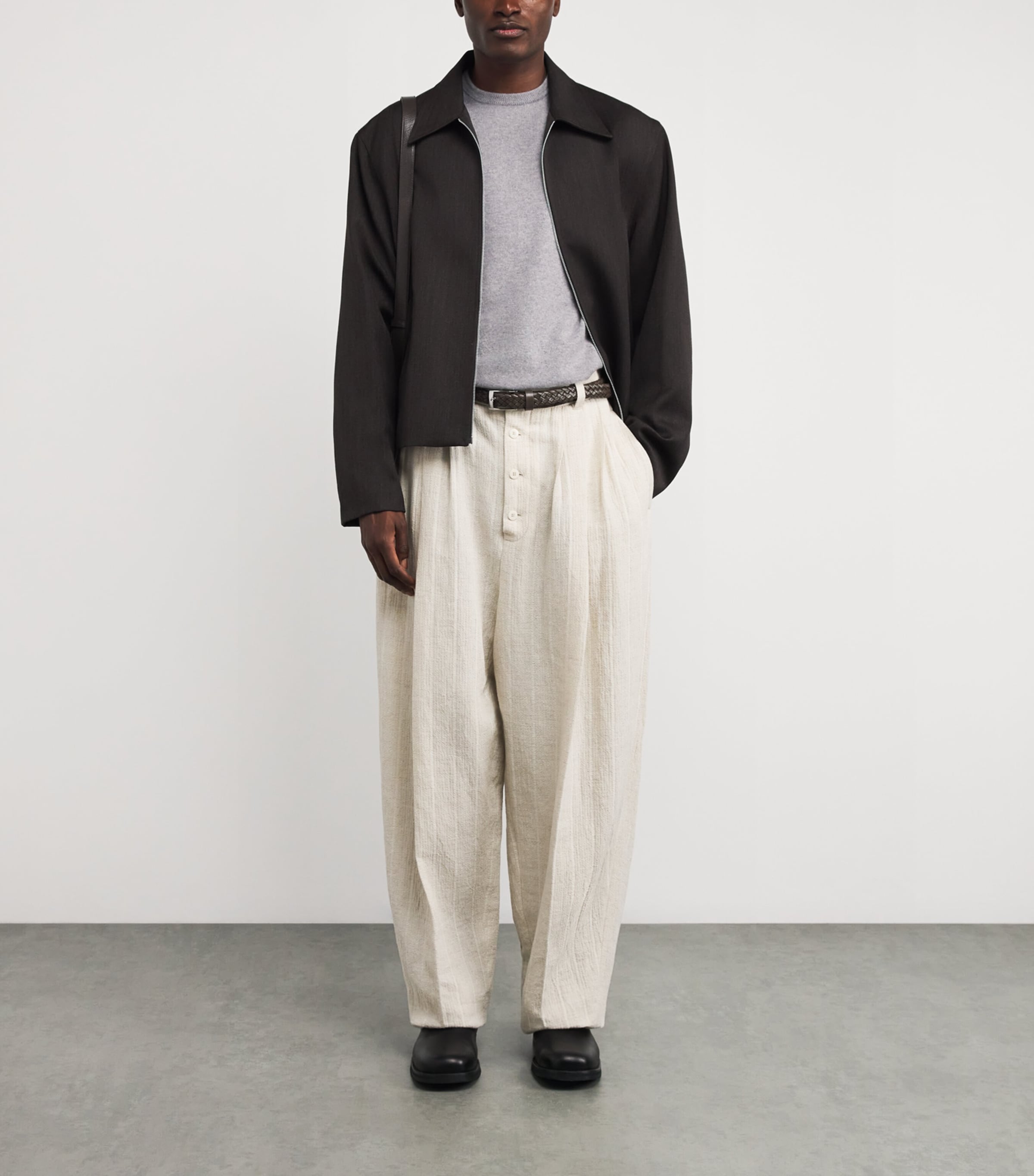 Kid Cashmere Crew-Neck Sweater 11128 LIGHT GREY Image 2