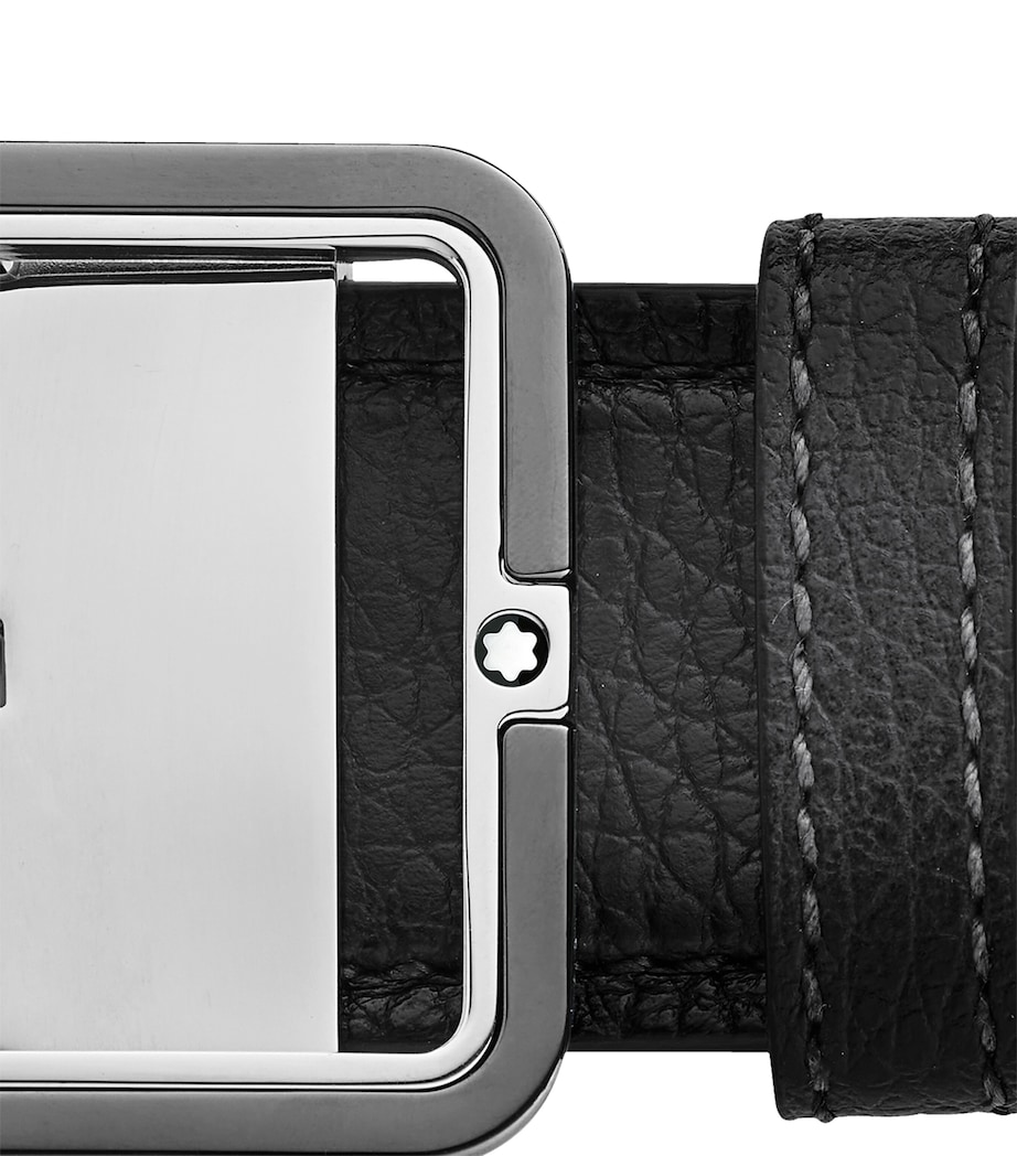 Montblanc Leather Meisterstück Belt Grey Image 4