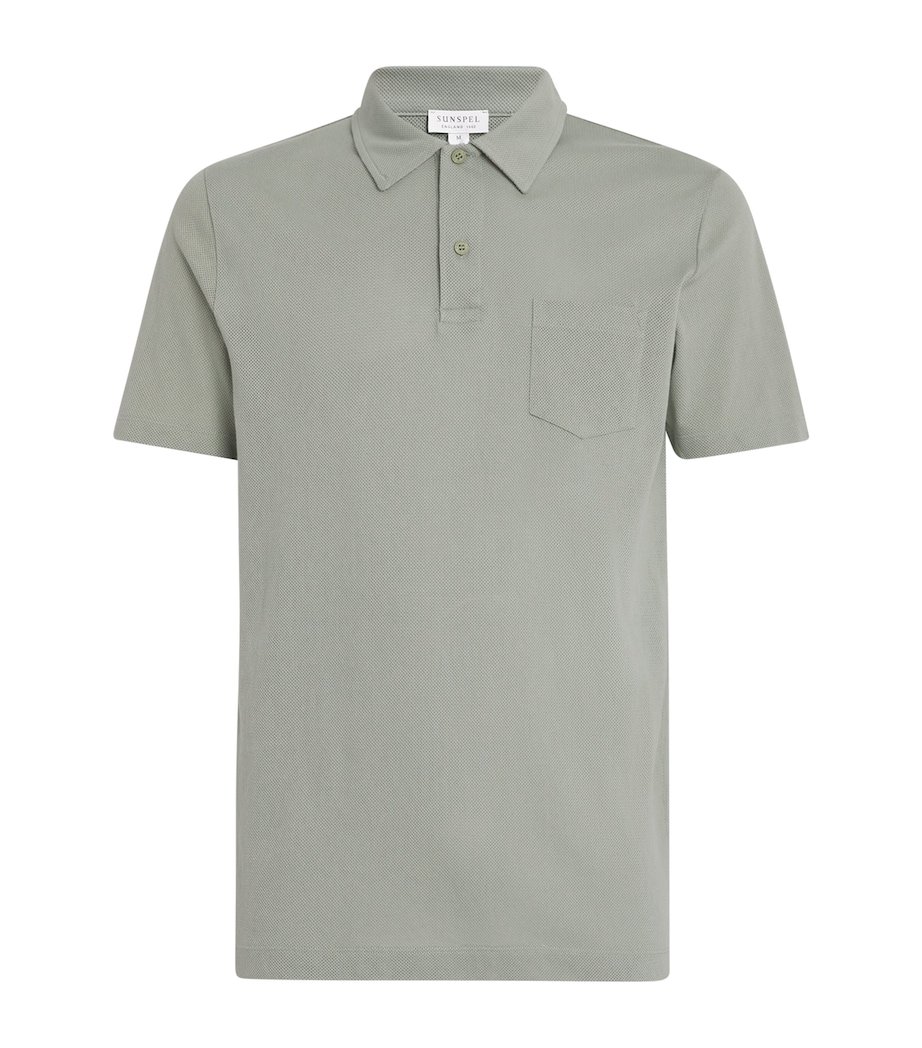 Supima Cotton Riviera Polo Shirt GNII-PASTEL GREEN Image 1
