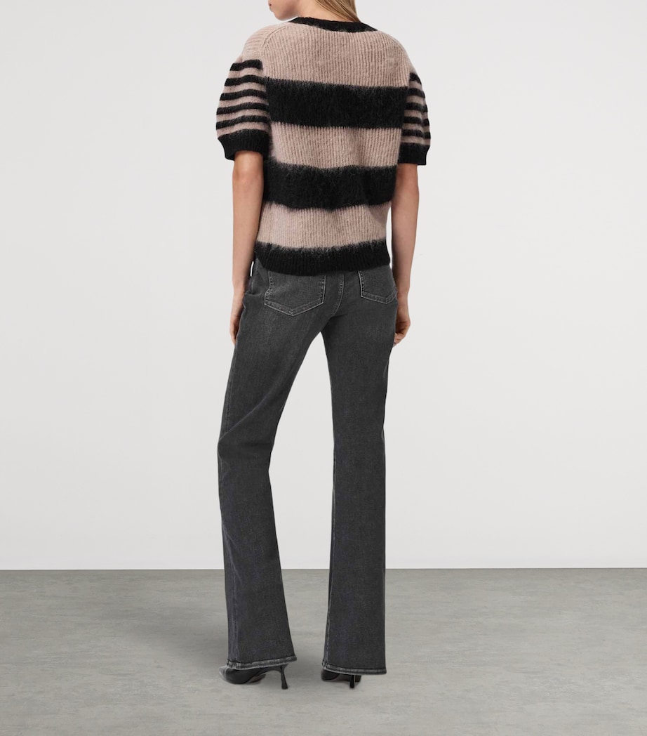 Maisie Flared Jeans WASHED GREY Image 4