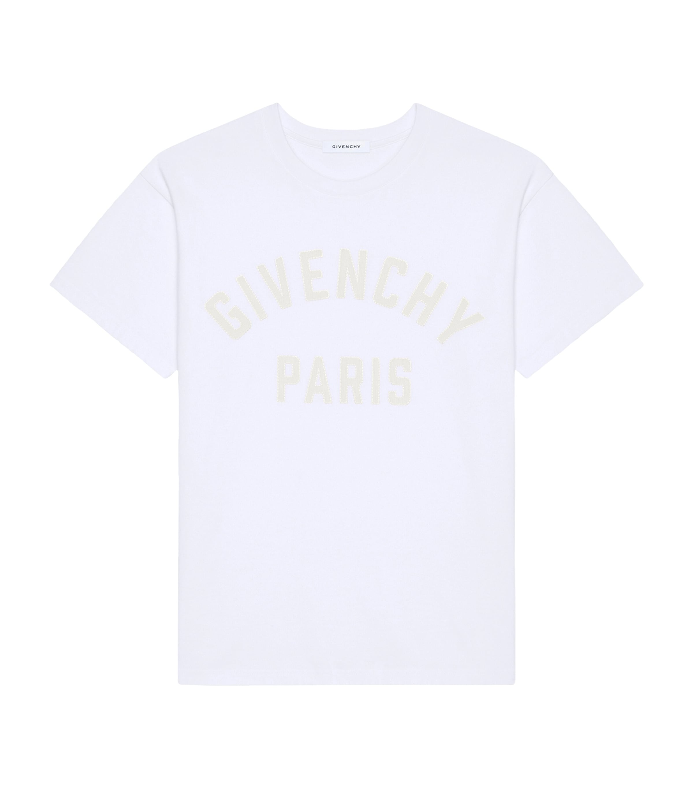 Givenchy Logo Lettering Crewneck T-shirt In White