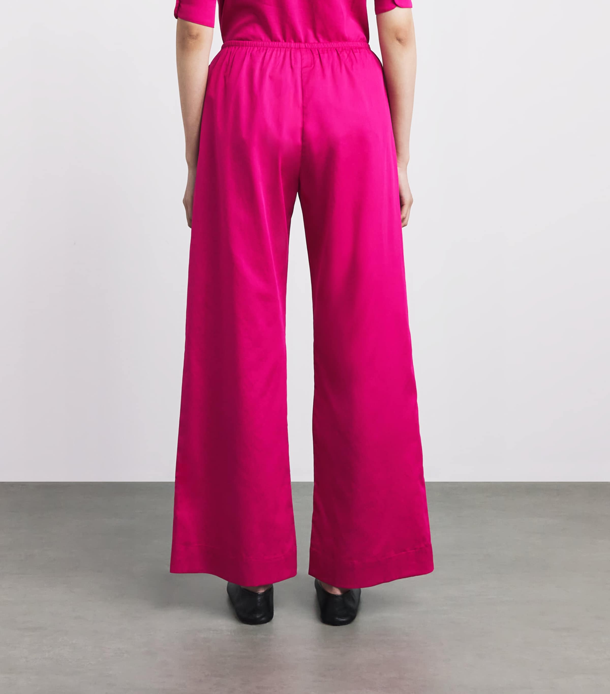 LESET Womens Cotton Yoko Trousers Amaranth Image 5