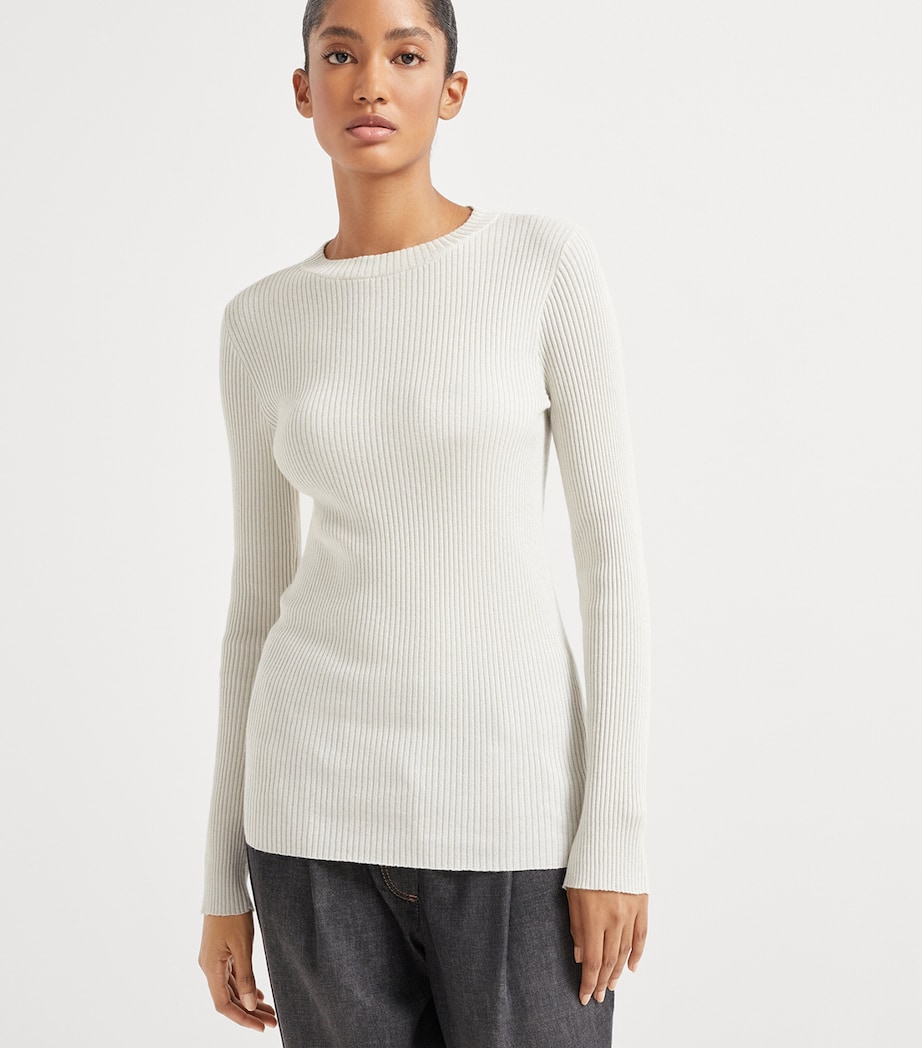 Cashmere-Blend Sparkle Sweater C9443 Image 2