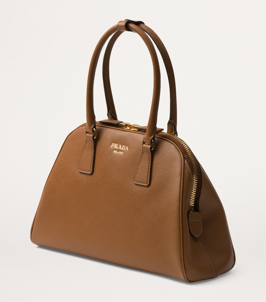 Prada Medium Saffiano Leather Top-Handle Bag Image 7