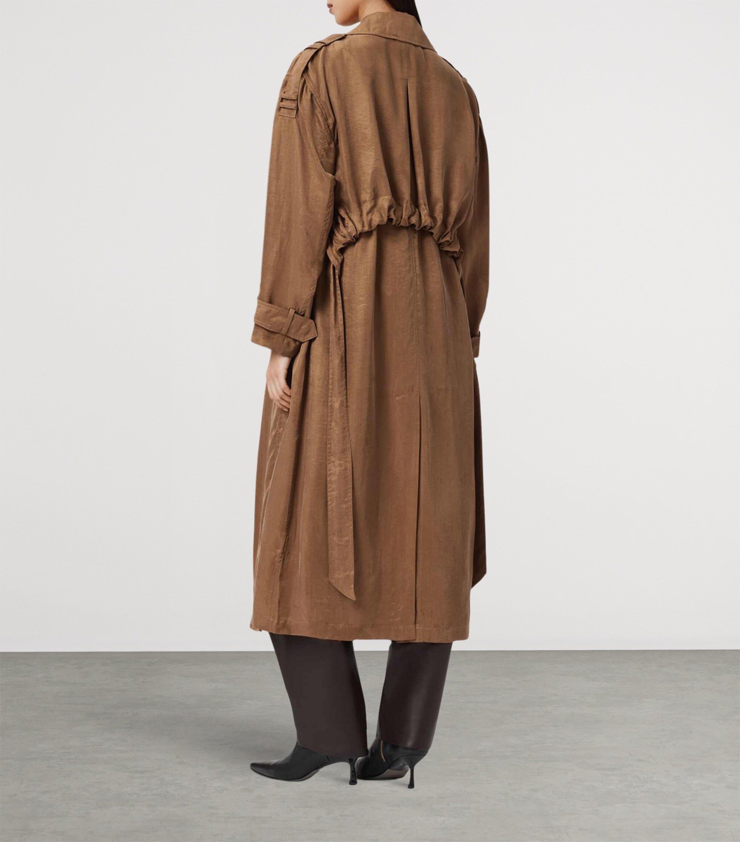 Linnie Trench Coat CARAMEL CAFE BROWN Image 4