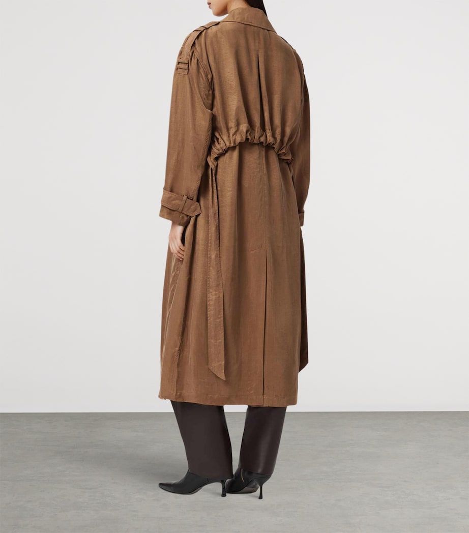 Linnie Trench Coat CARAMEL CAFE BROWN Image 4