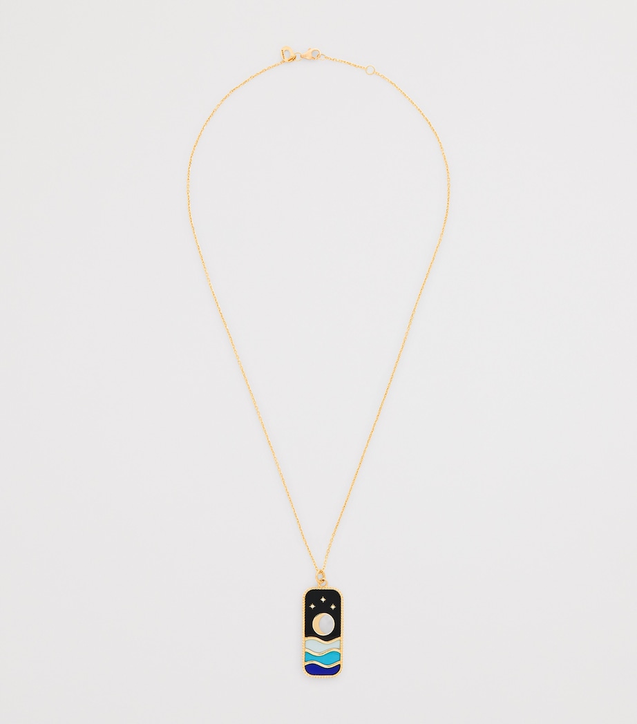 L'ATELIER NAWBAR Yellow Gold and Diamond Cosmic Love The Summer Night Necklace Yellow Gold Image 3