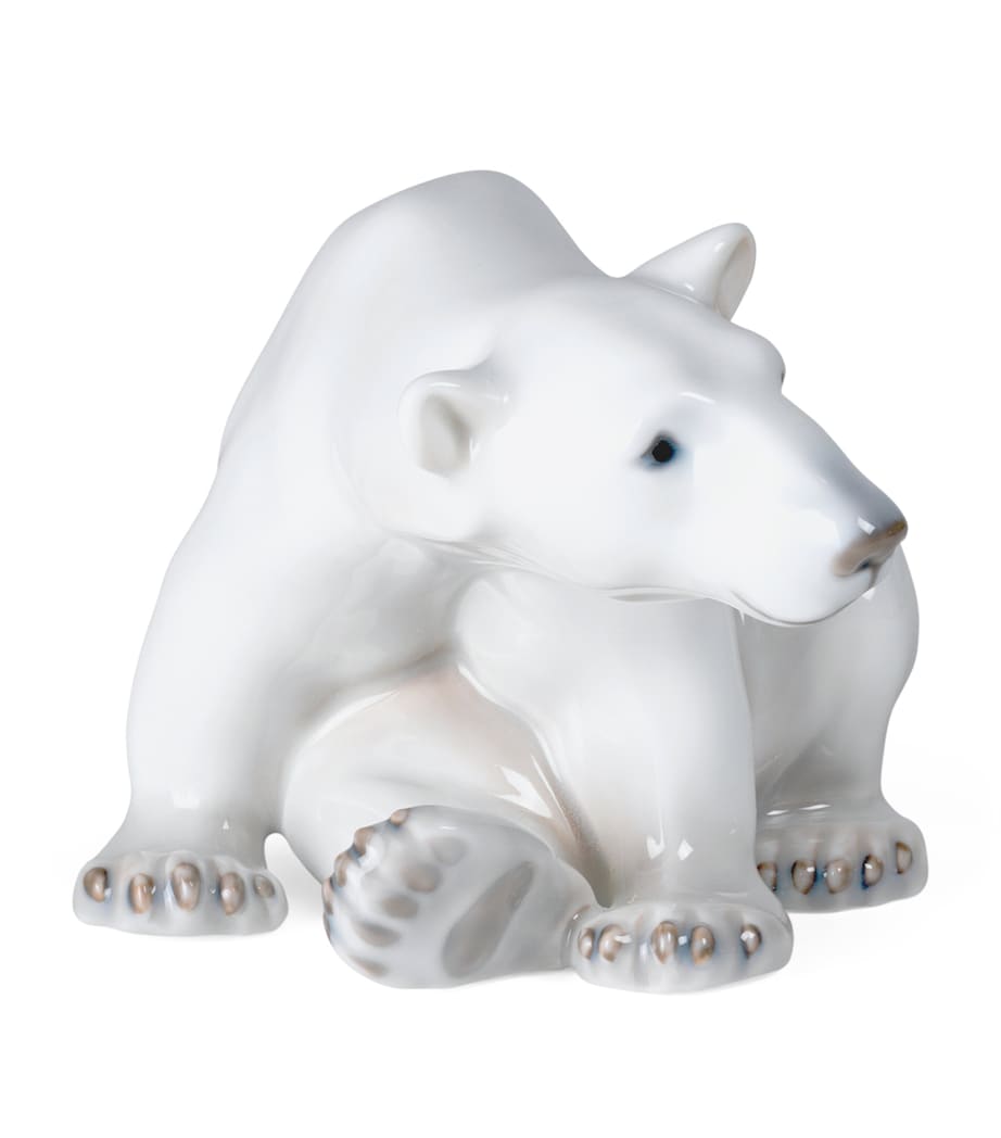 Porcelain Polar Bear Figurine (12cm) MULTI Image 4