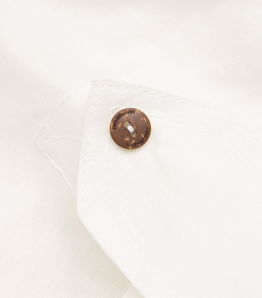 Linen Cuffed Rhiannon Playsuit IVO/IVORY Image 5