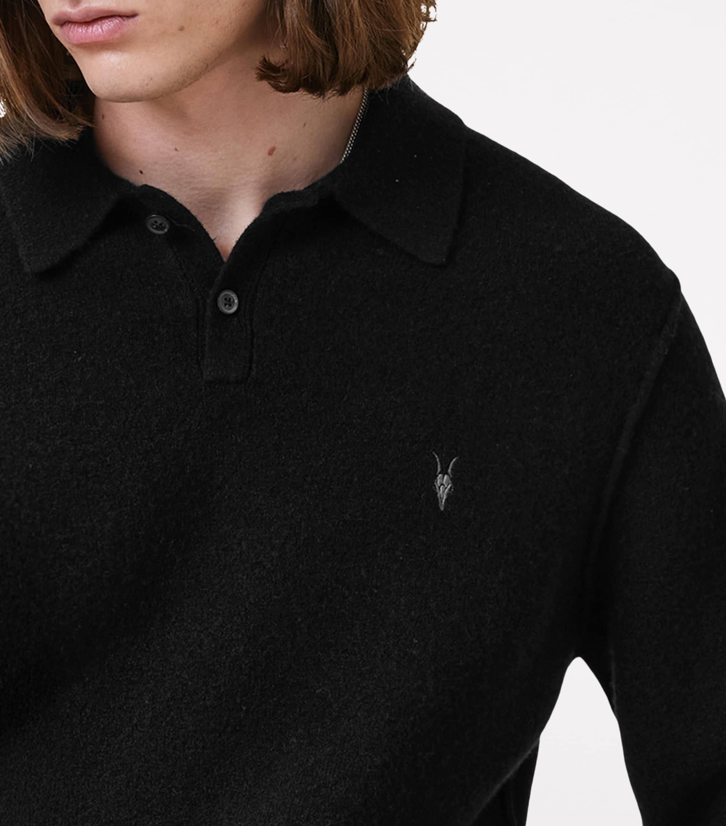 Statten Polo Sweater BLACK Image 7