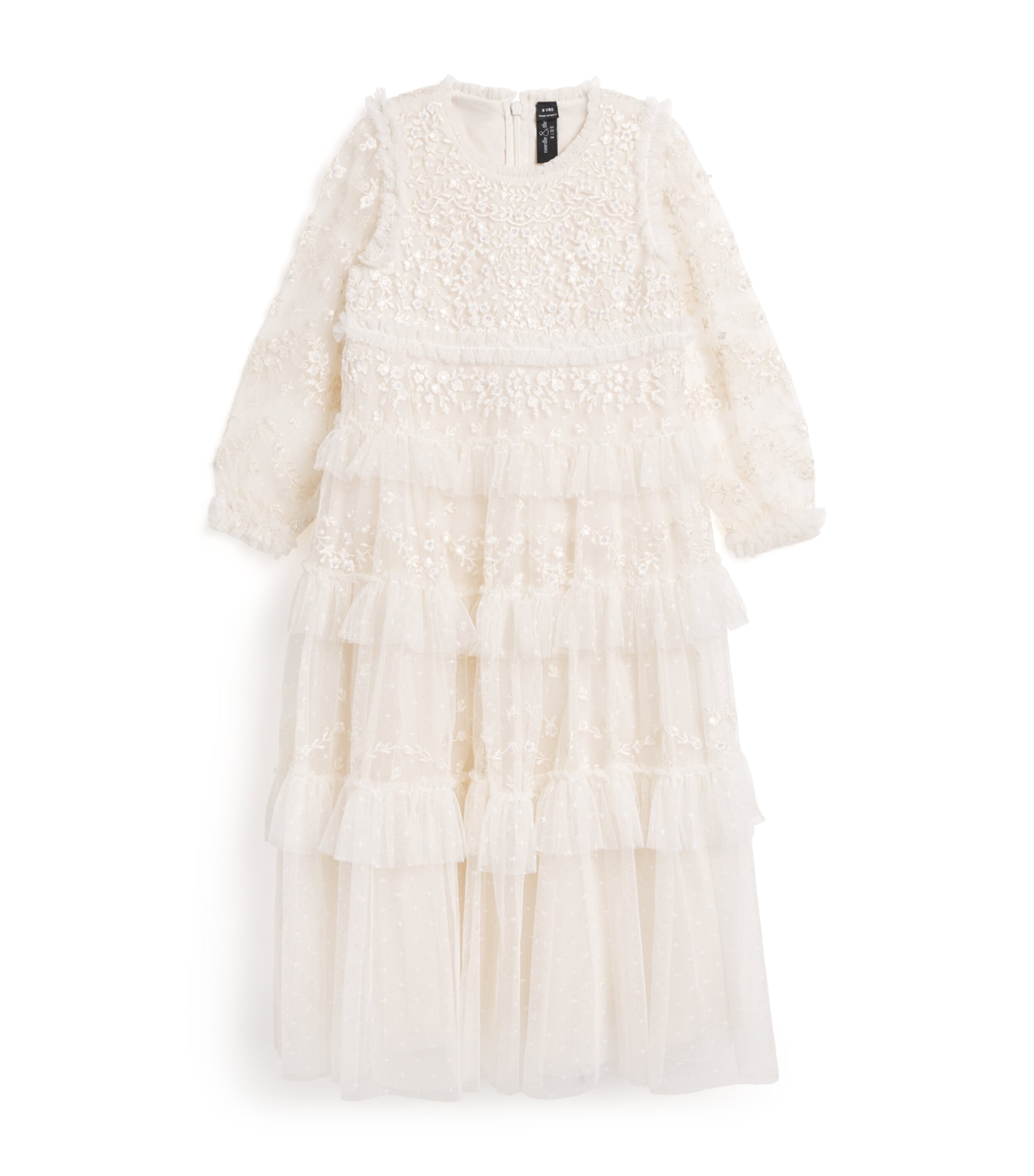 Embroidered Blossom Lace Dress (4-6 Years) CRMCREAM Image 1