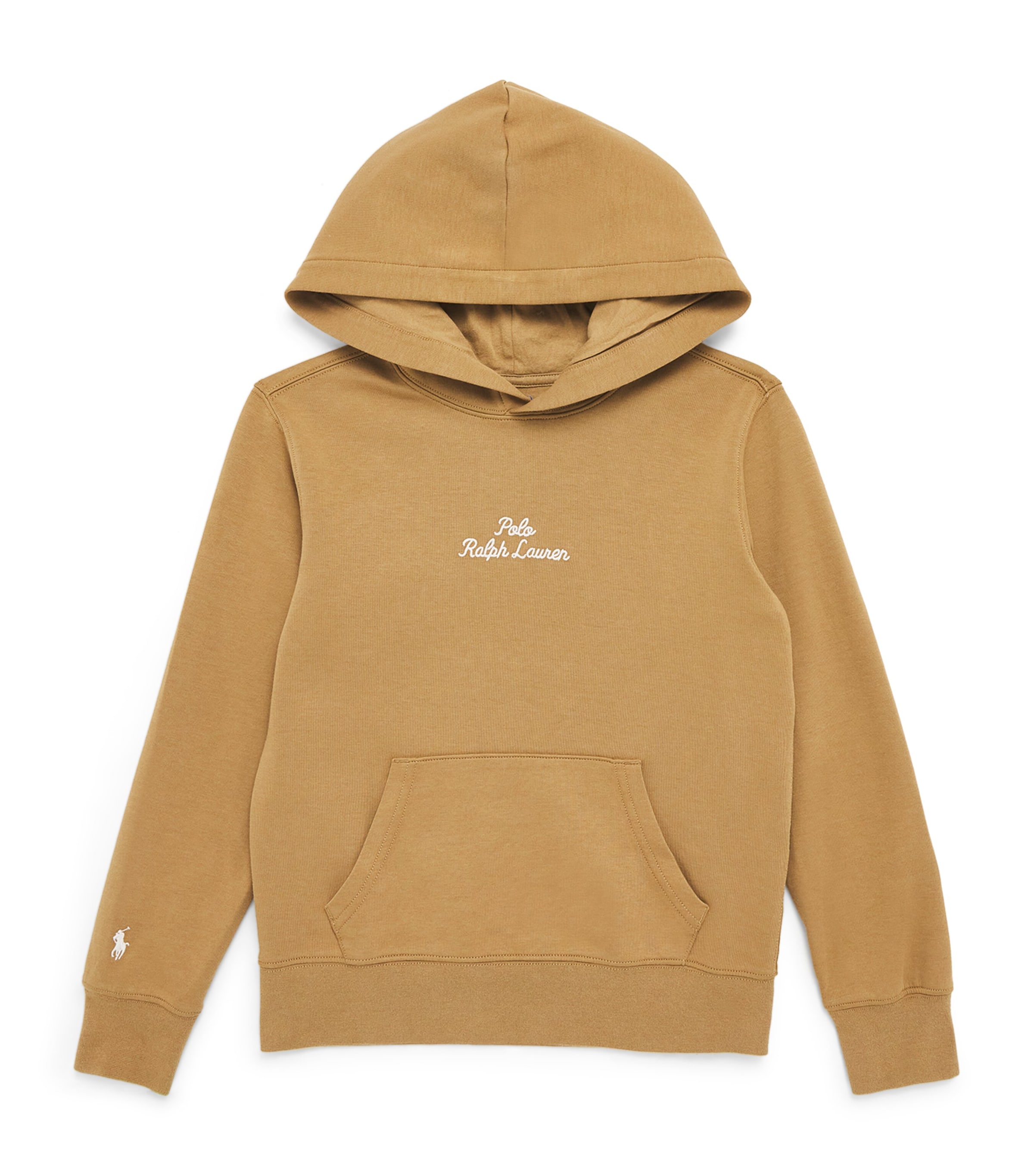 Shop Ralph Lauren Polo Logo Hoodie In Brown