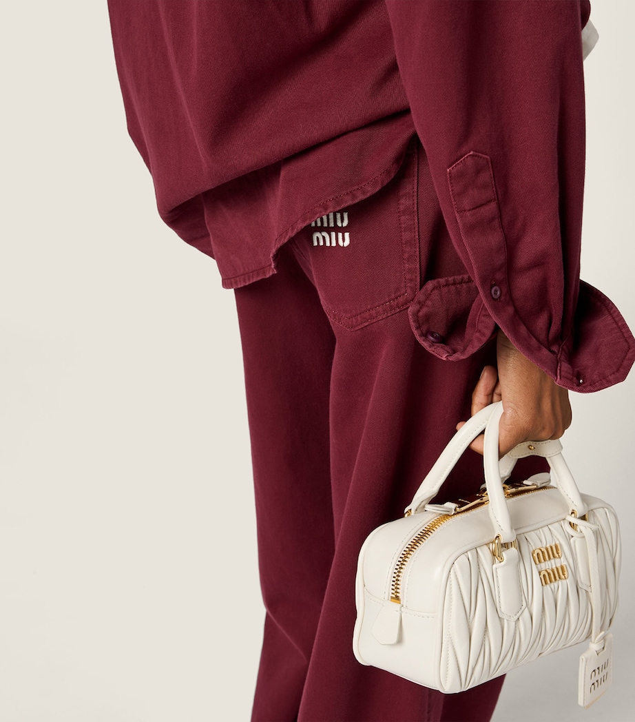 Miu Miu Womens High-Rise Straight Jeans Image 5