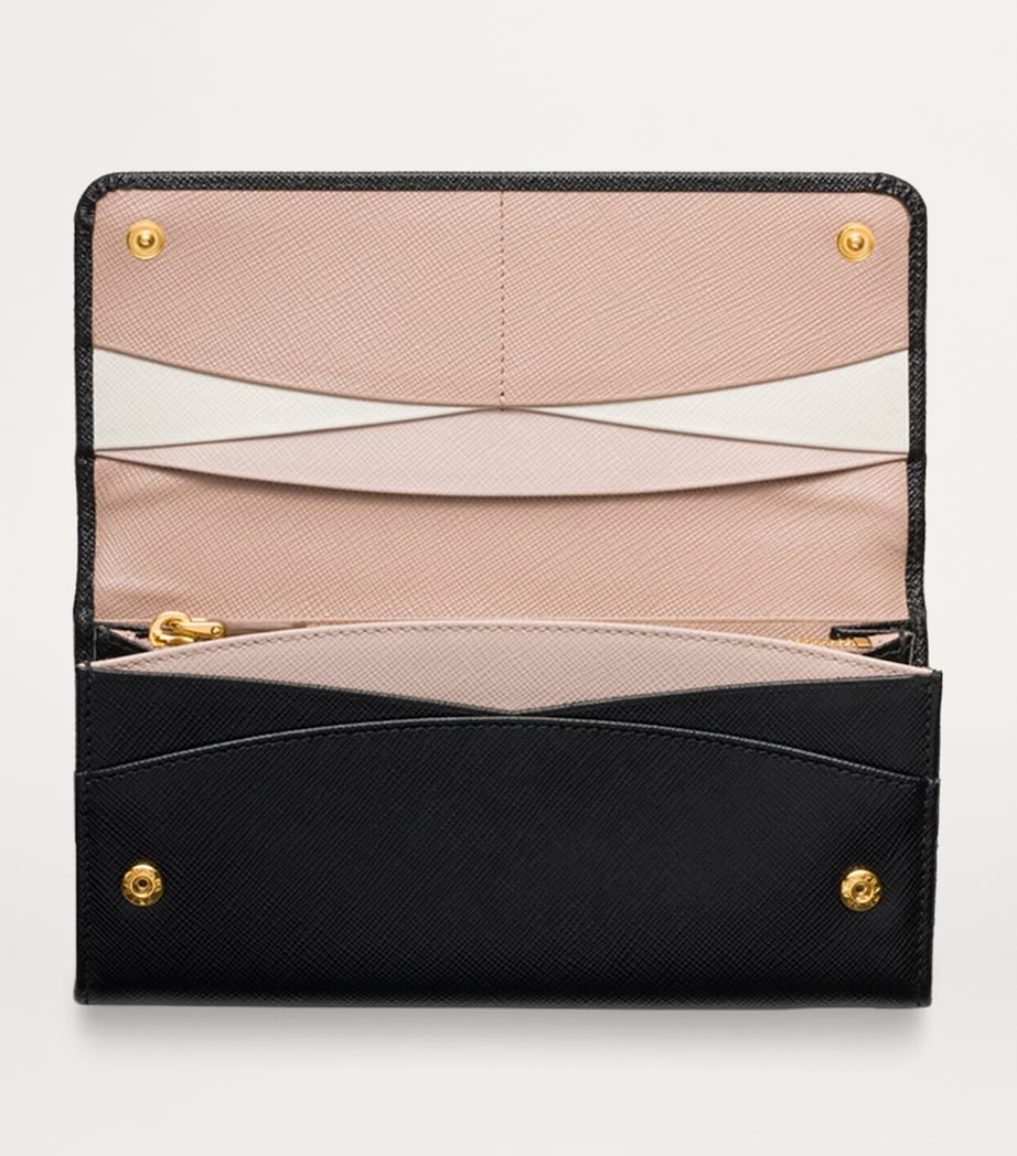 Large Saffiano Leather Wallet F0G28 Image 2