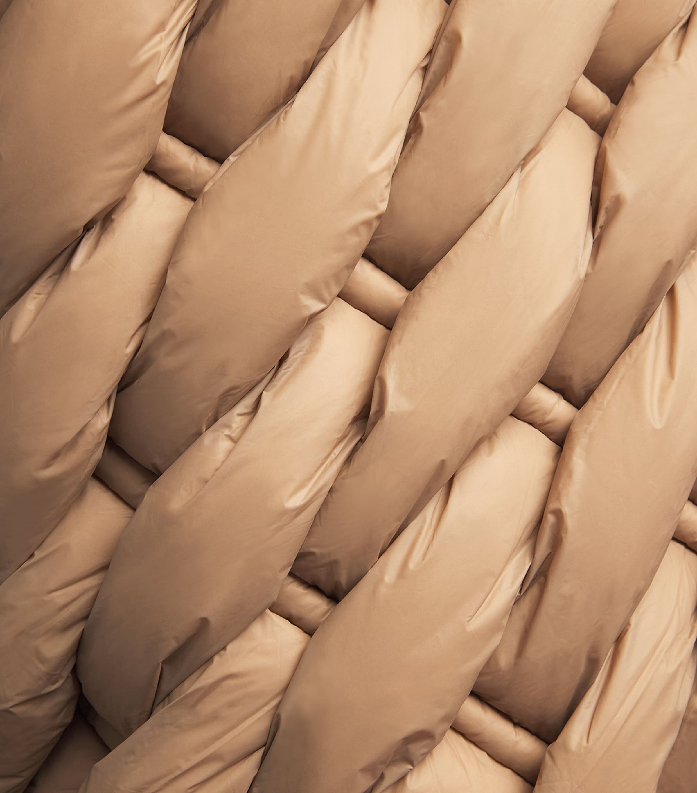 3D Down-Filled Woven Puffer Jacket CARAMEL Image 2