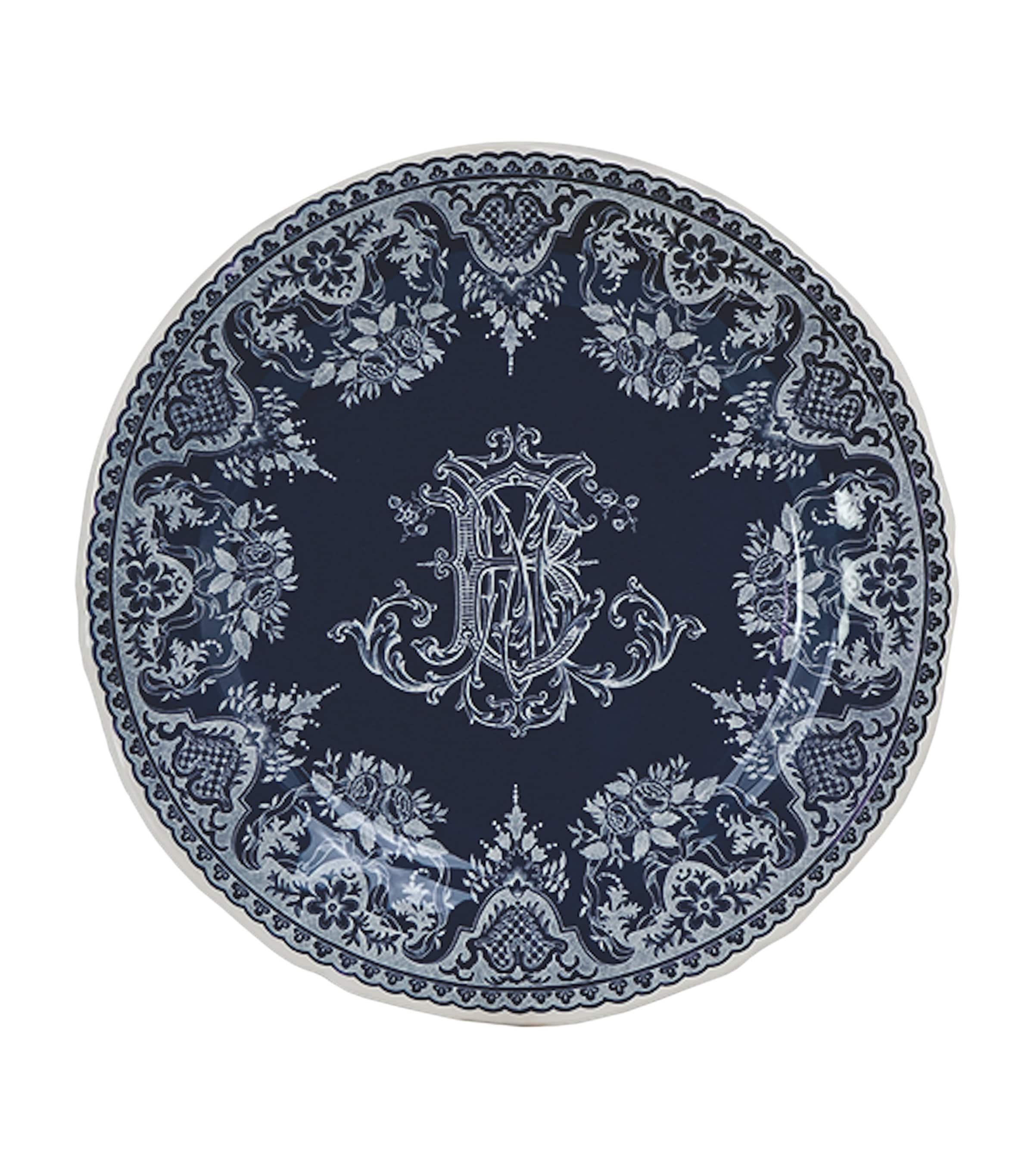 Set of 6 Ceramic Dépareillé Dessert Plates (23cm) BLUE Image 2