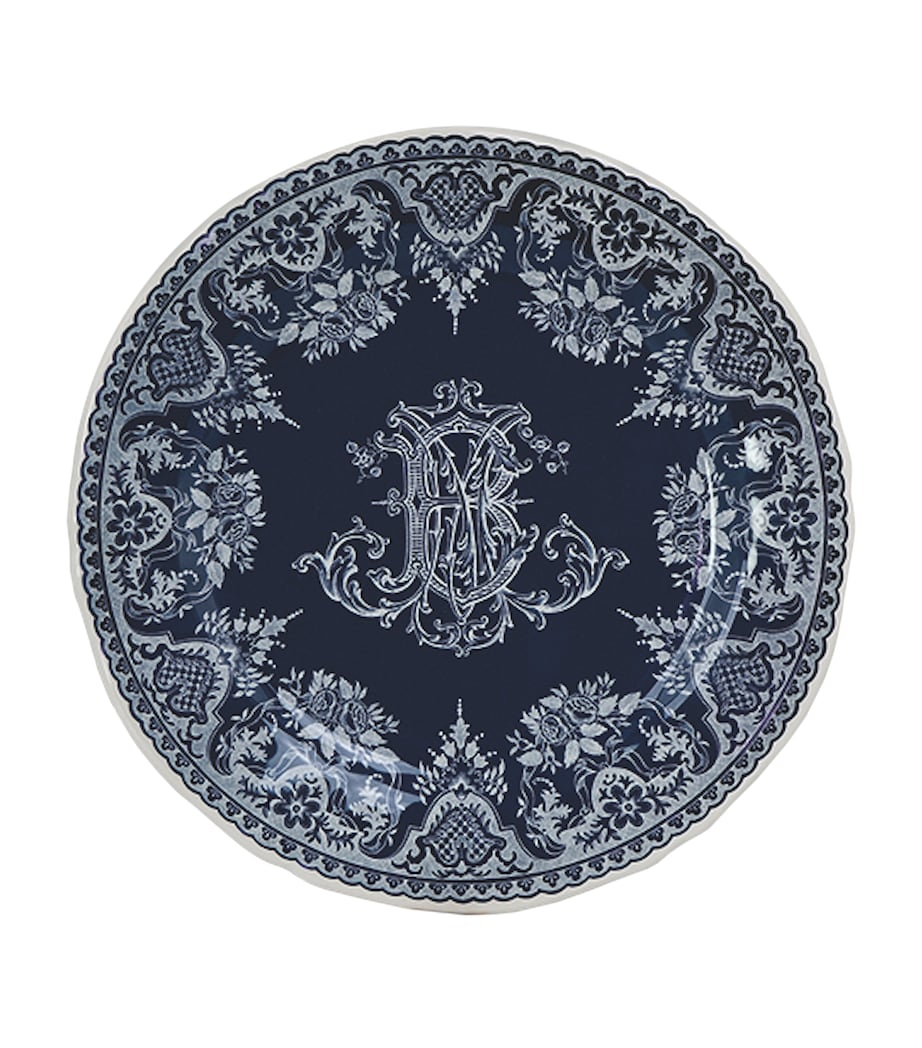 Set of 6 Ceramic Dépareillé Dessert Plates (23cm) BLUE Image 2