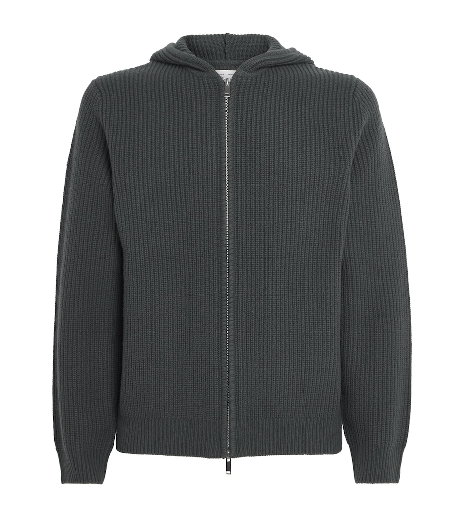Merino Wool Saisak Hoodie DARK EVERGREEN Image 1