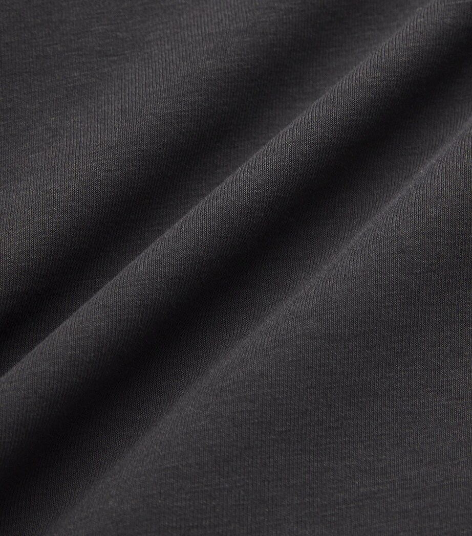 Weekend Max Mara Womens Cotton T-Shirt Black Image 5