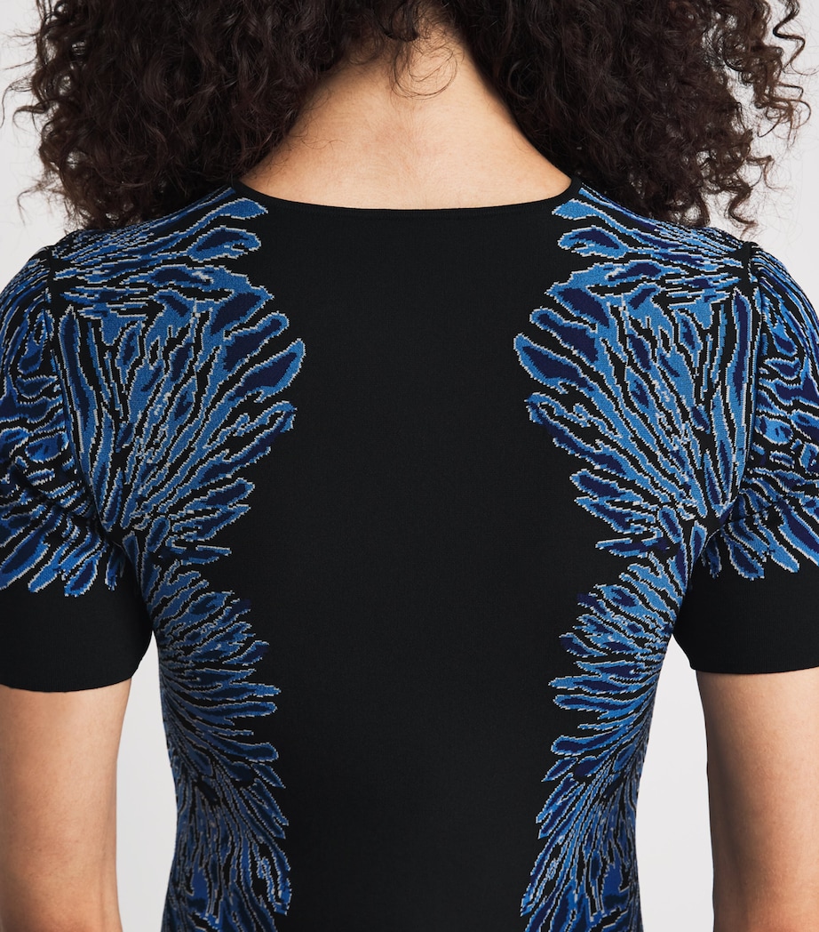 Ulla Johnson Womens Knitted Sofie Mini Dress Ocean Image 3