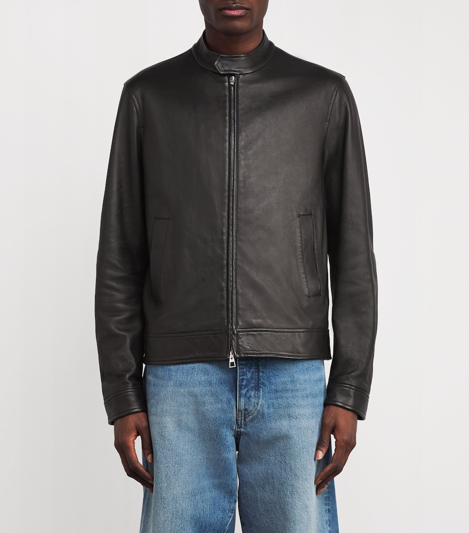 Leather Biker Jacket C74 Image 3