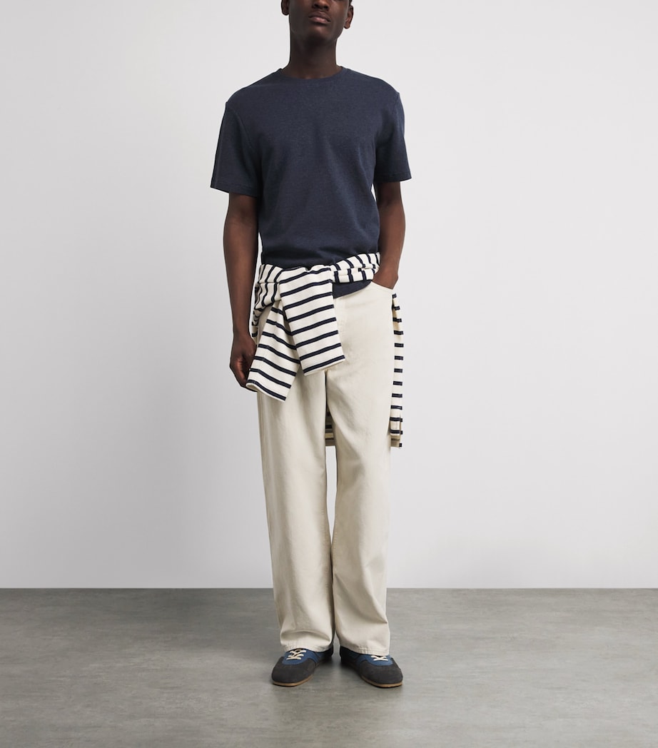 FRAME Mens Cotton Duo Fold T-Shirt Hdbl Image 2