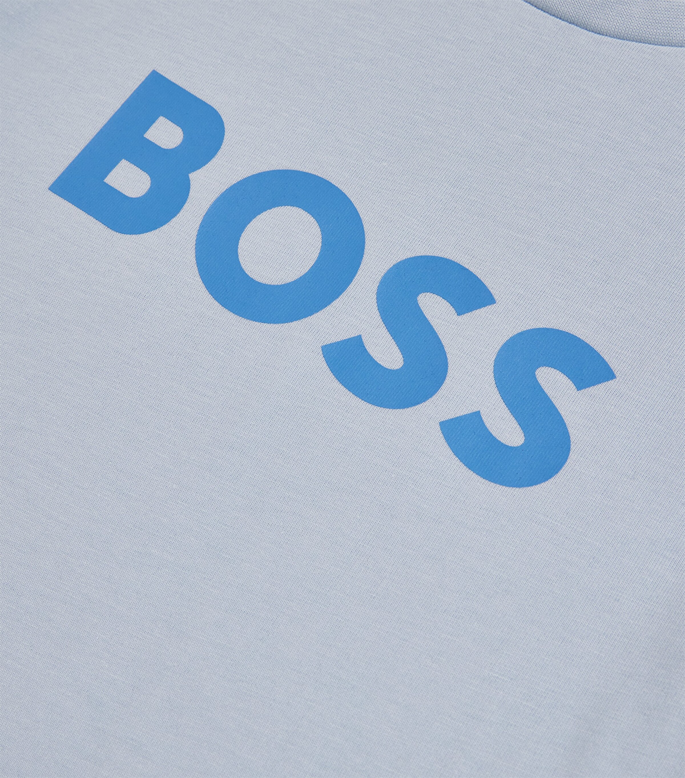 BOSS Kidswear Cotton Logo T-Shirt (4-12 Years) Persian Blue Image 3