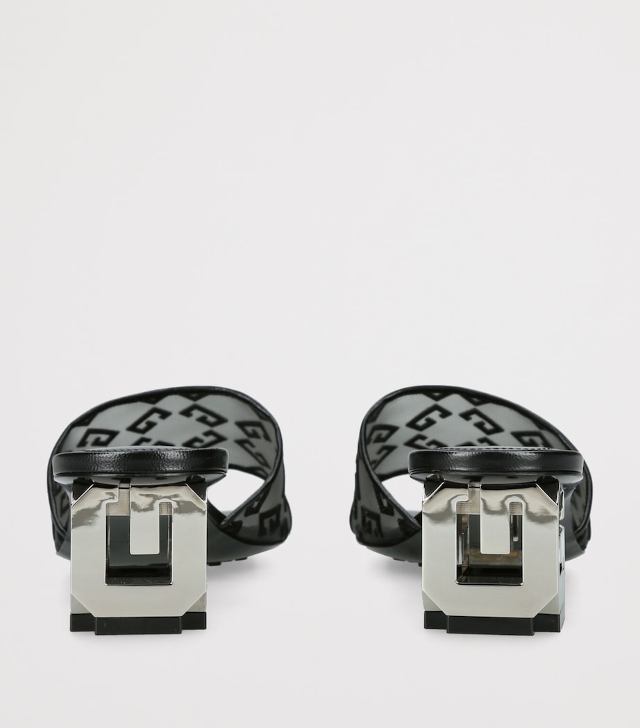 Mesh G Cube Mules 45 BLACK Image 2