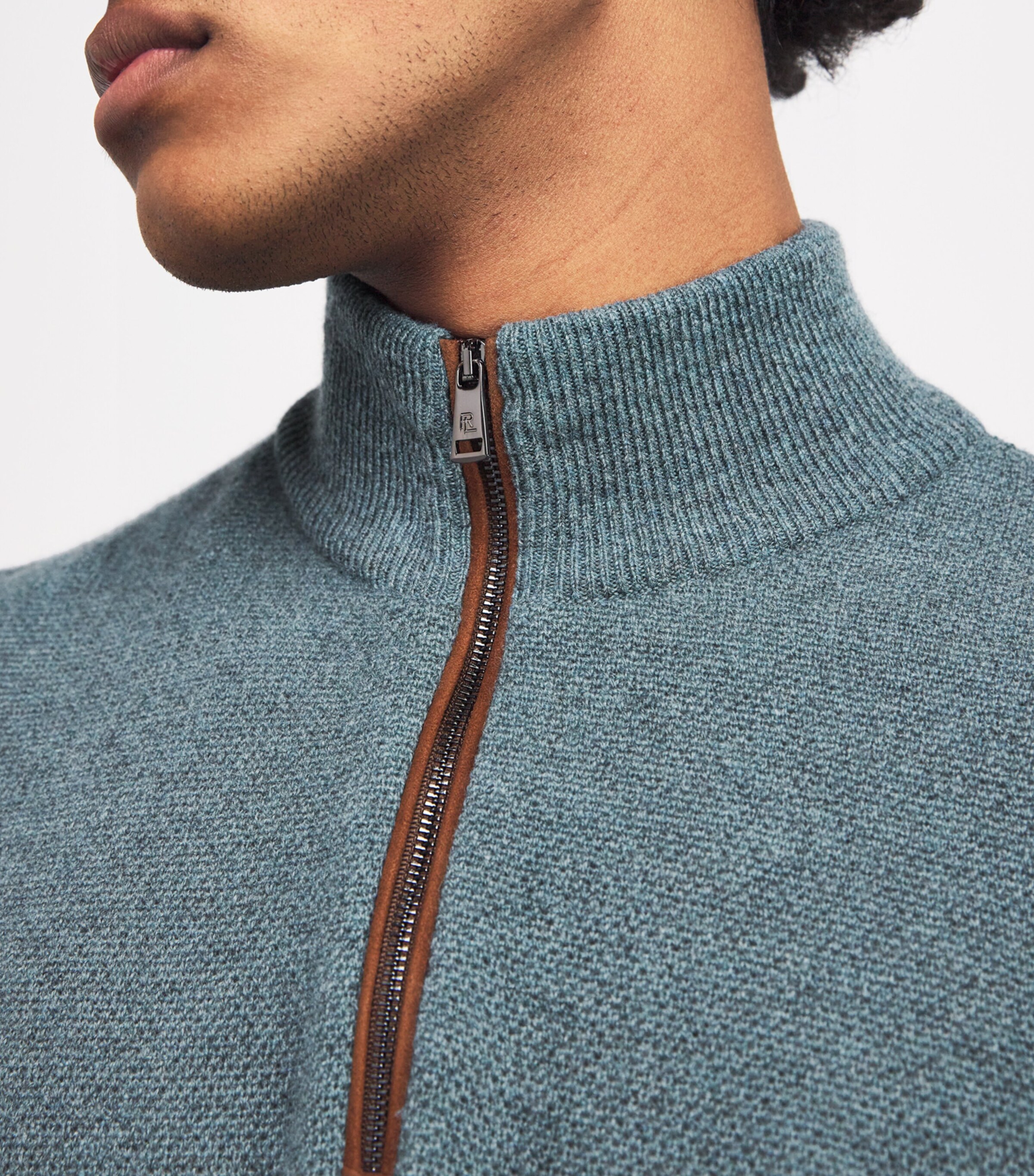 Cashmere Half-Zip Sweater BLUE MULTI Image 6