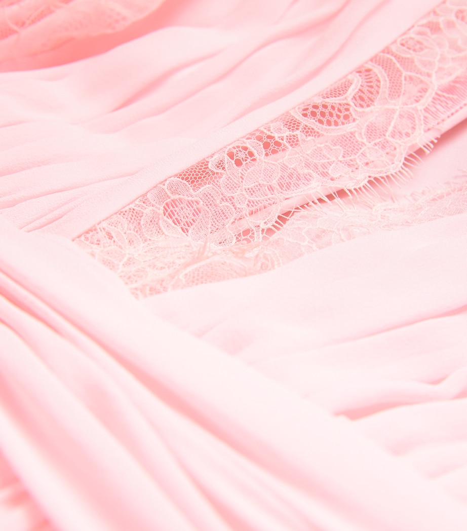 Silk Lace-Trim Maxi Dress 4504 QUARTZ ROSE Image 5