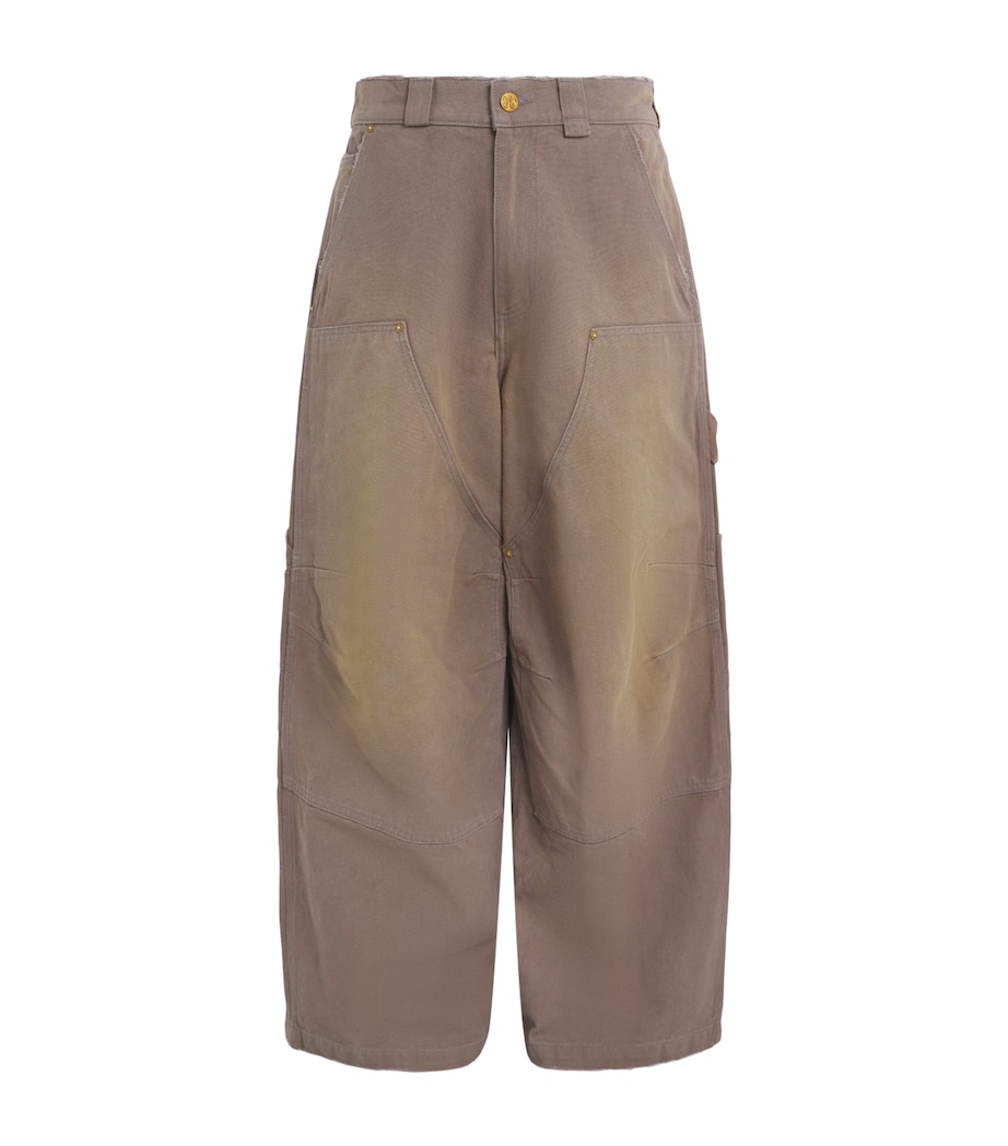 Willy Chavarria Mens Cotton Stockton Trousers Concrete Image 1