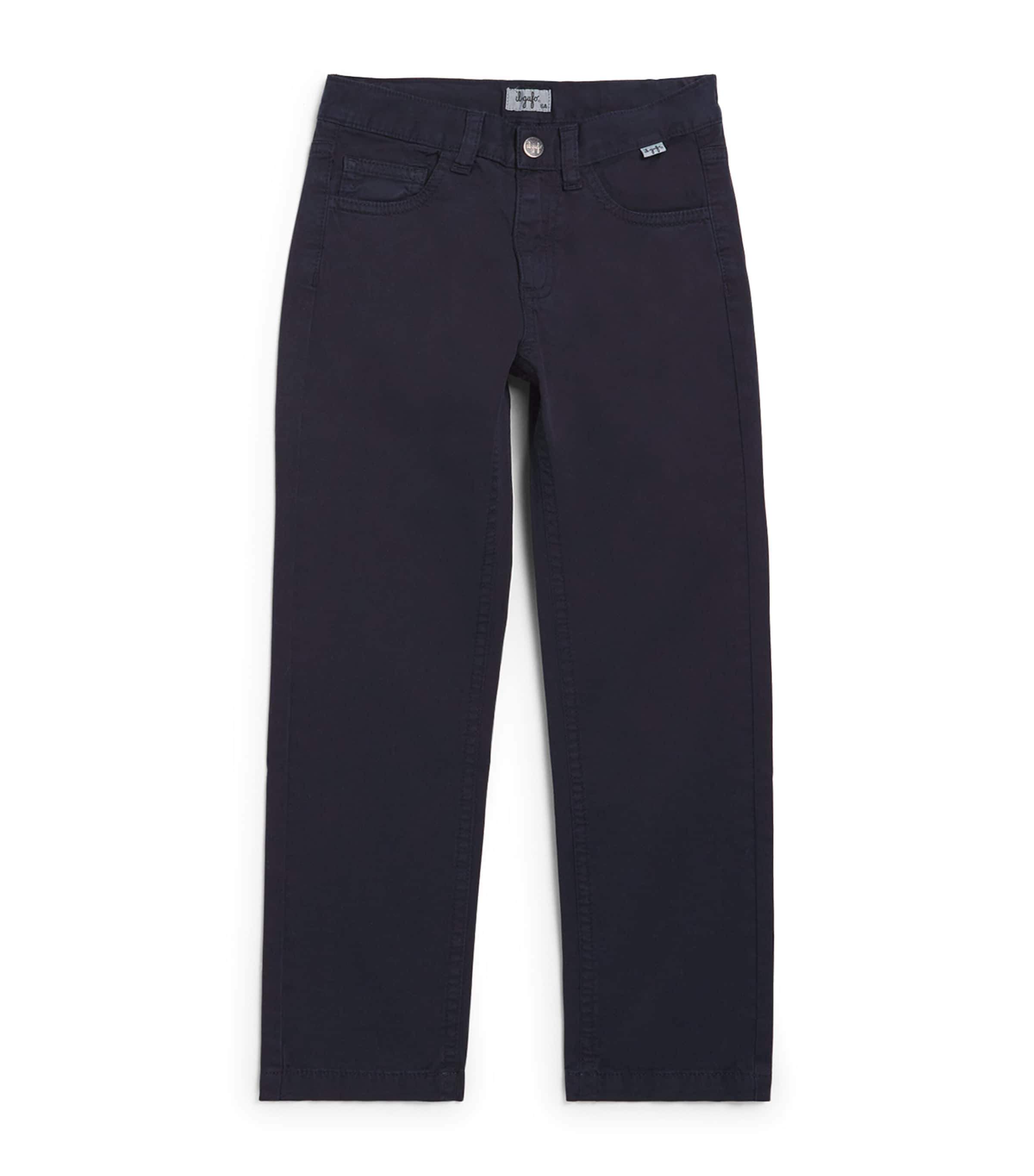 Il Gufo Cotton Straight-leg Jeans In Blue