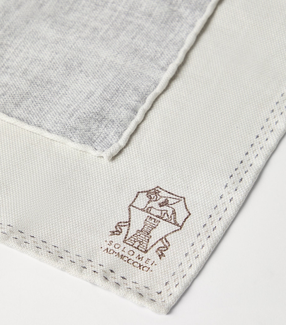 Silk Logo Pocket Square COV48 Image 3
