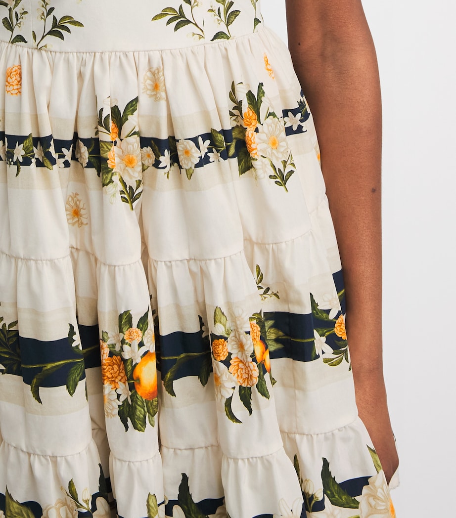 Agua By Agua Bendita Womens Cotton Floral lima Valle Mini Dress Image 5