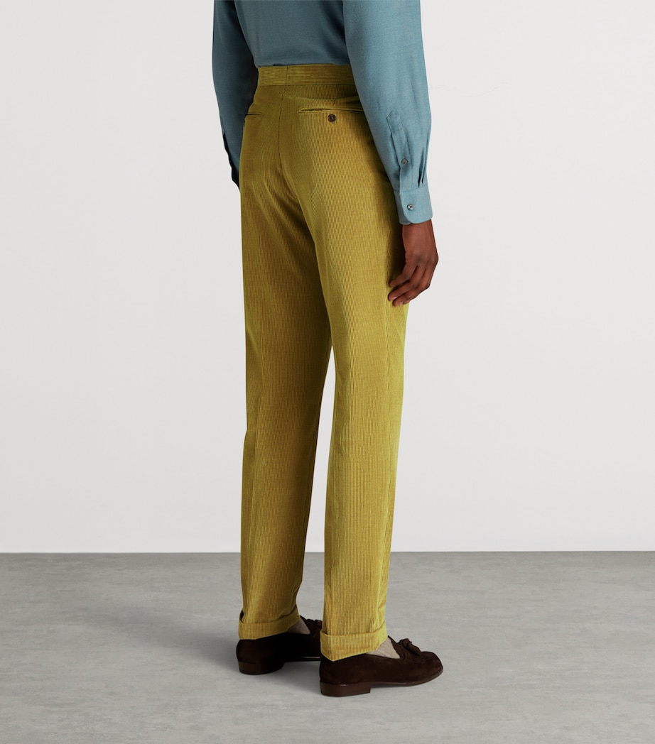 Cotton-Cashmere Corduroy Trousers 753GORSE YELLOW Image 4