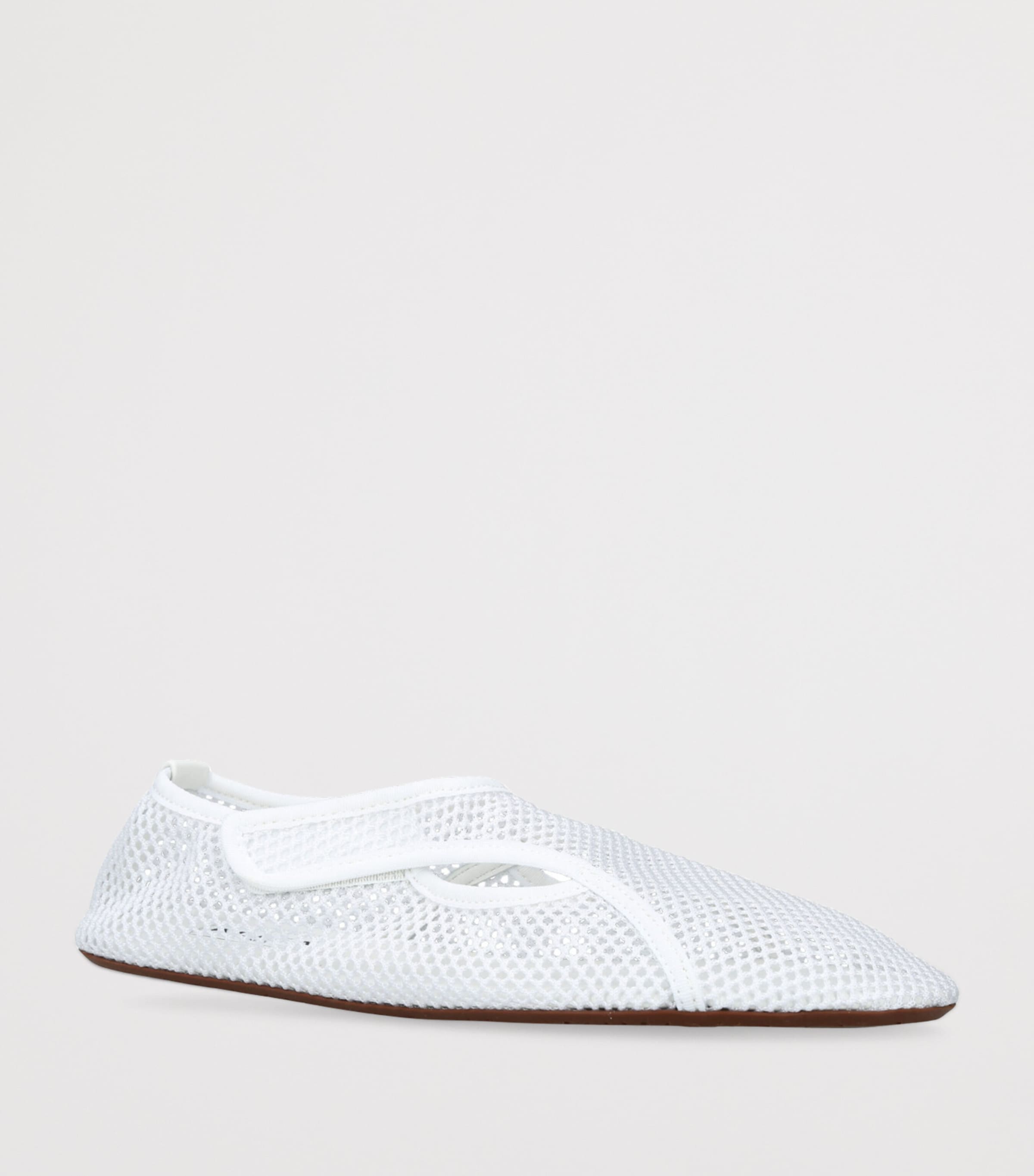Mesh Ballet Flats WHITE Image 3