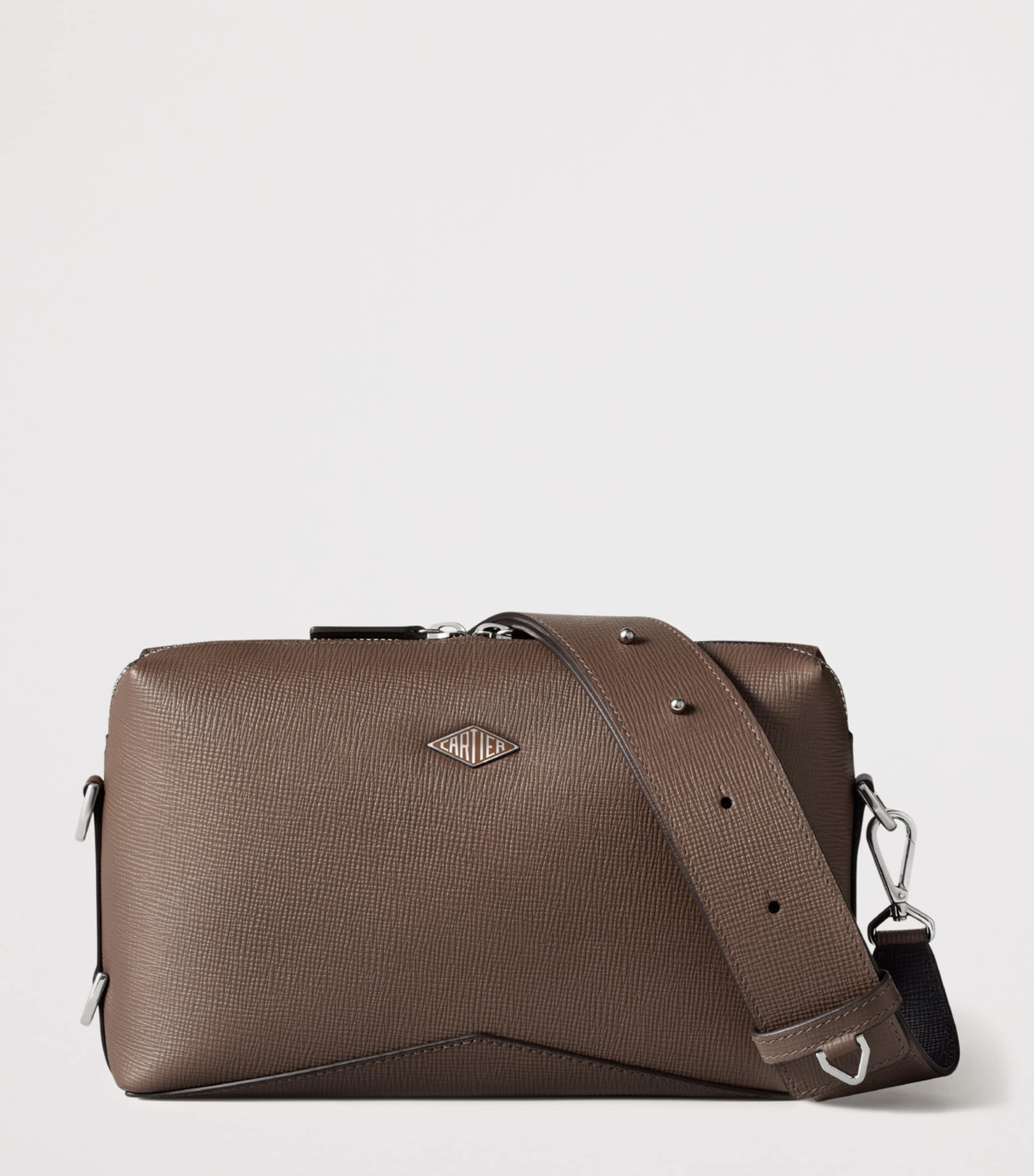 Calfskin Losange Cross-Body Bag PEPPER GREY Image 2