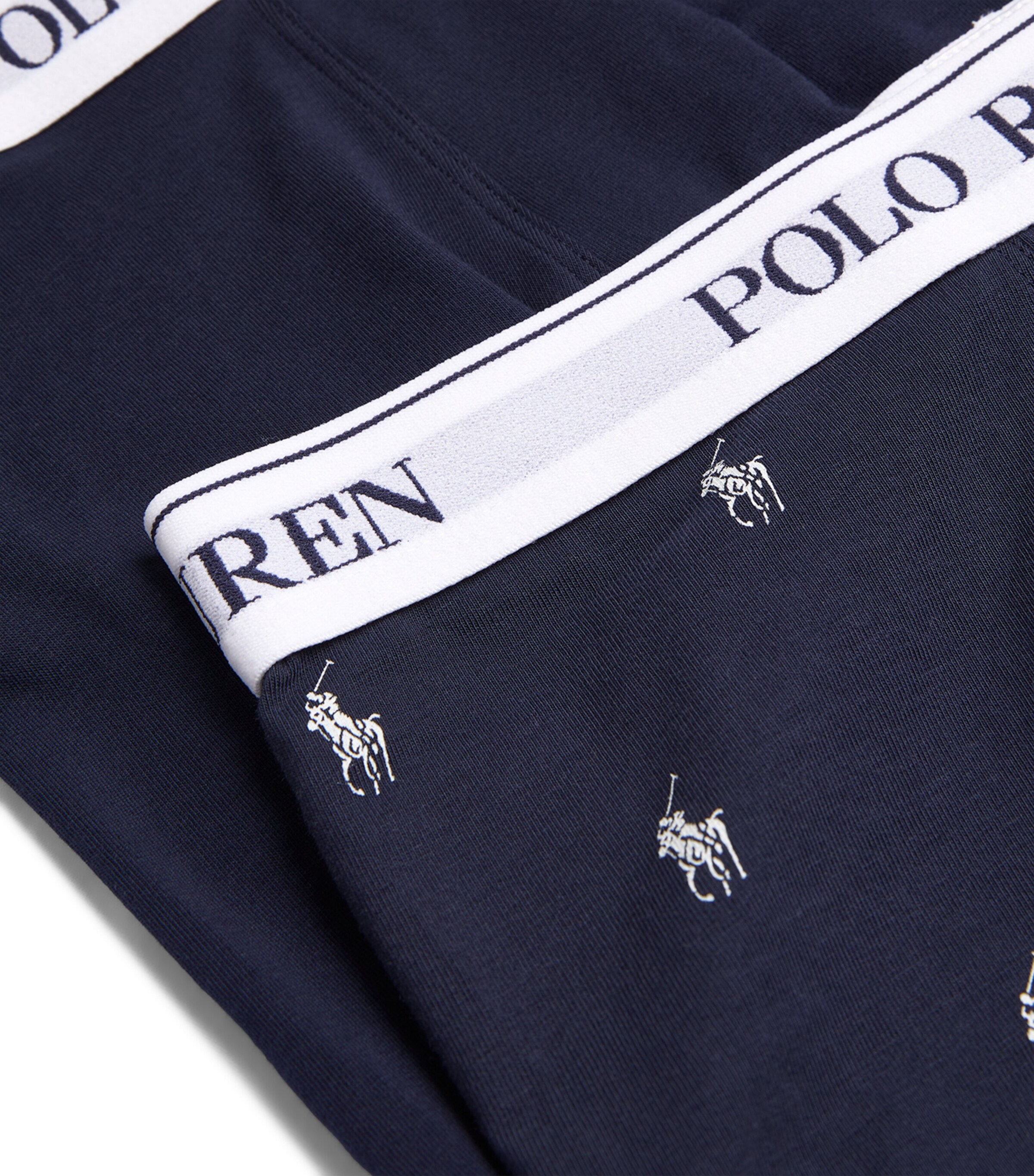 Polo Ralph Lauren Mens Stretch-Cotton Printed Boxer Briefs (Pack of 3) Cruise Navy/whi Image 5
