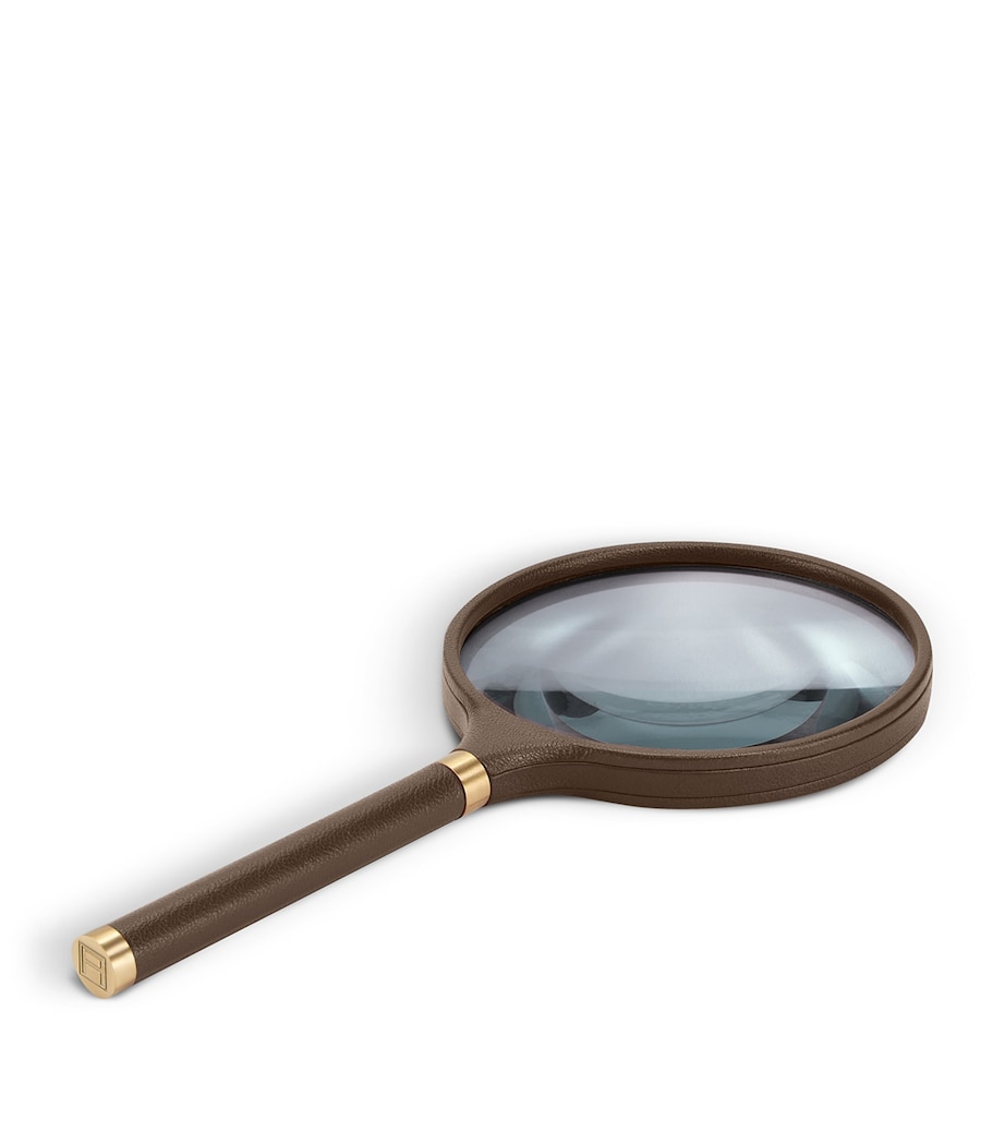 Leather Archival Magnifying Glass BROWN Image 1
