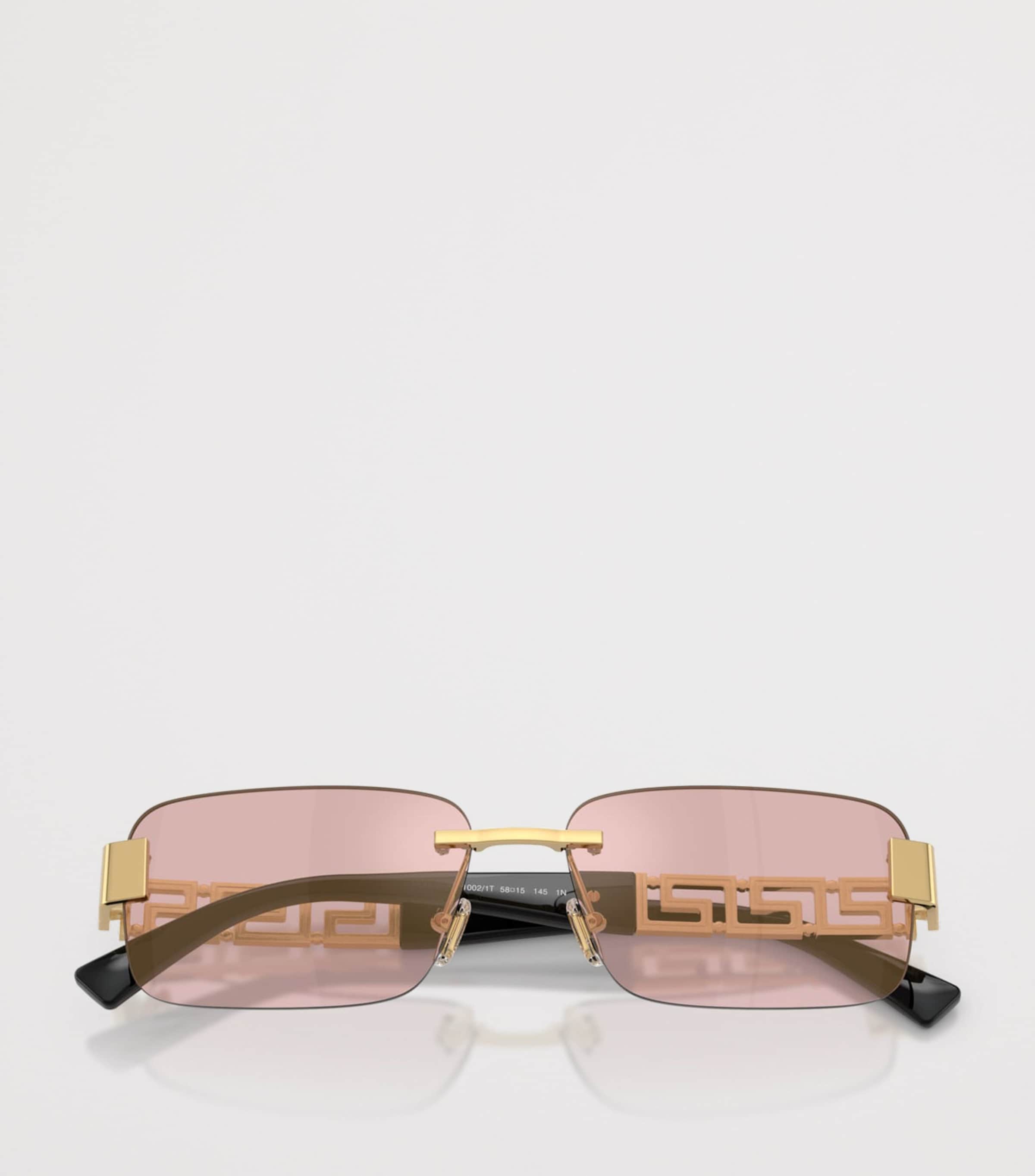 Metal Rectangular Sunglasses 10021T Image 5