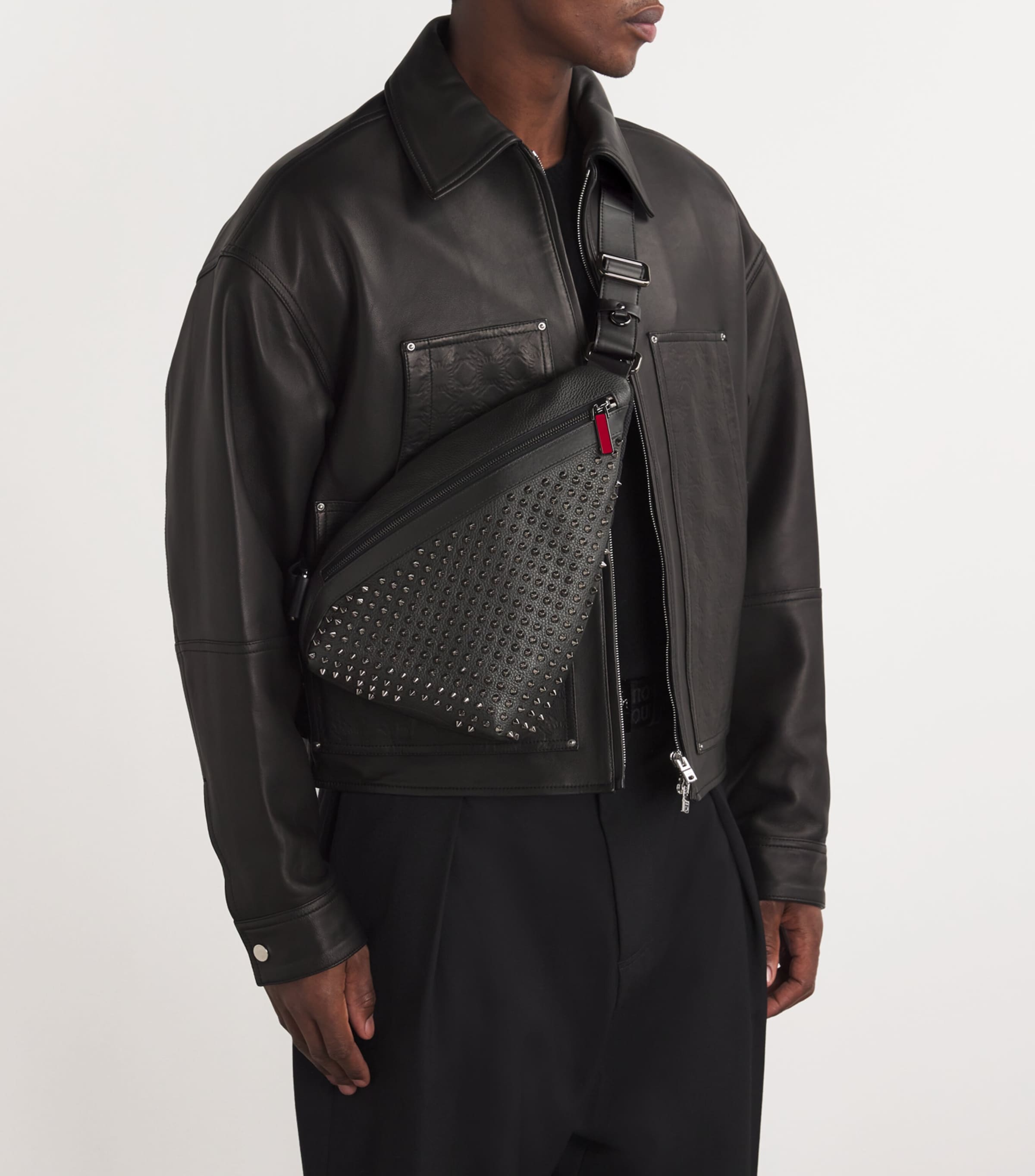 Christian Louboutin Funky Leather Cross-Body Bag | Harrods US