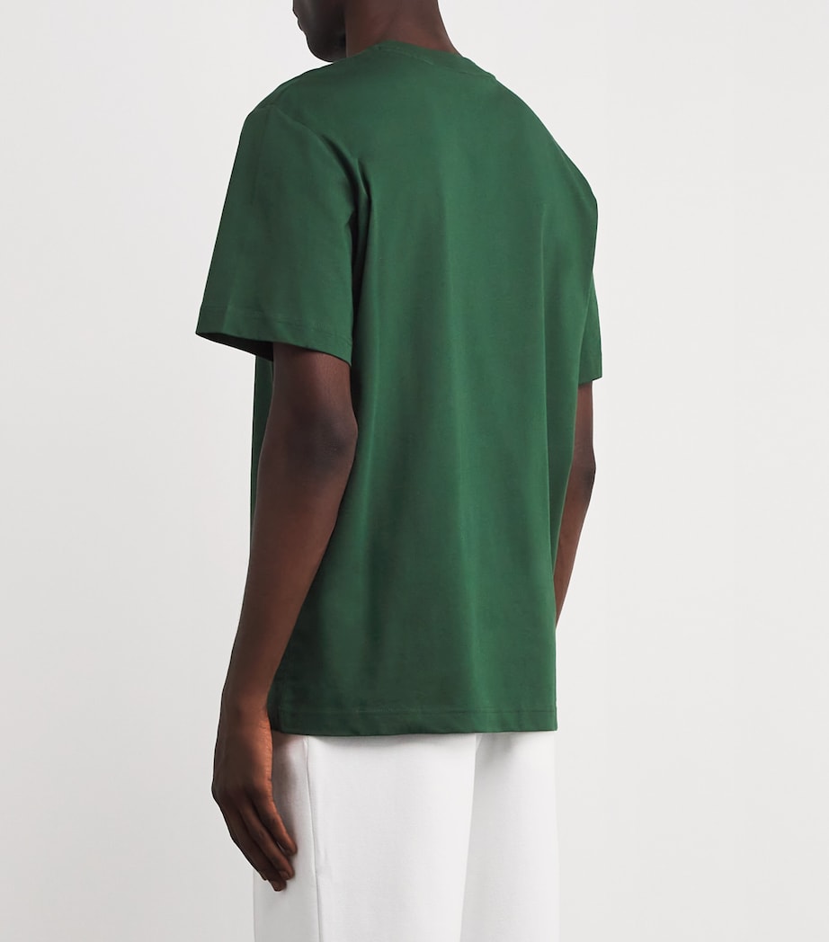 Cotton Logo T-Shirt GREEN Image 4