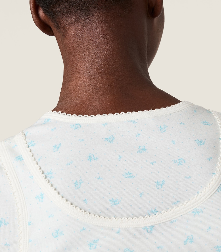 Cotton Jersey Ribbed Tank Top F0AZ1 Image 5